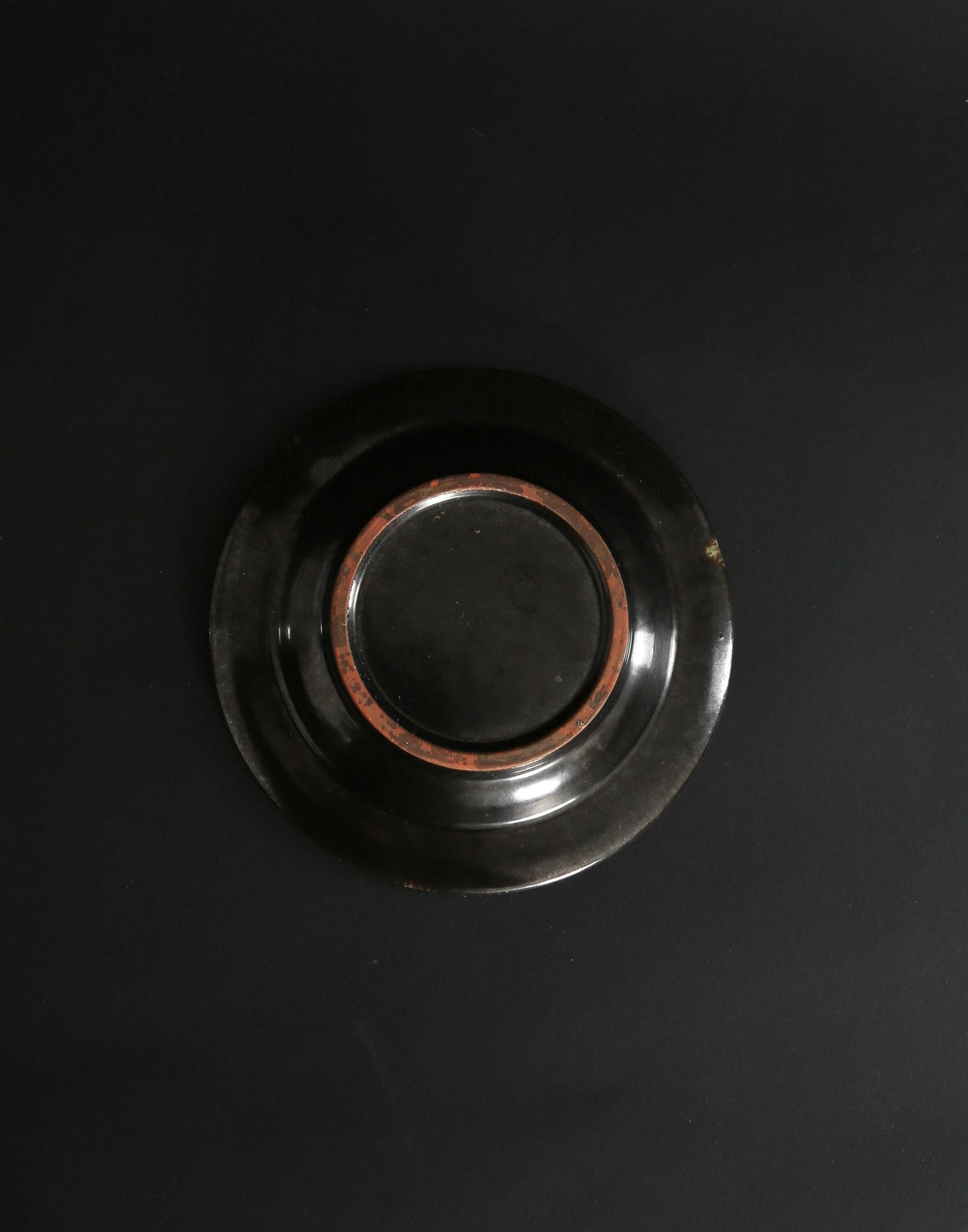 Vintage Mid Century Modern gold + blue starburst Ashtray