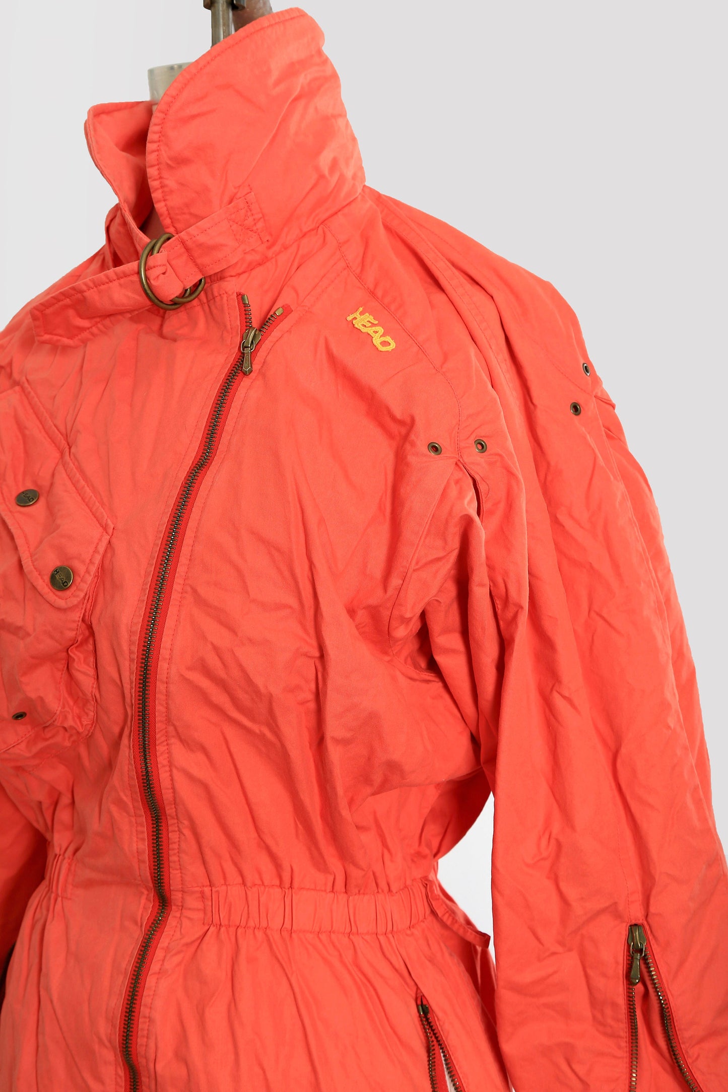 HEAD Ski snowsuit | Vintage 80s 90s Head orange snowsuit skiwear snowboarding coveralls