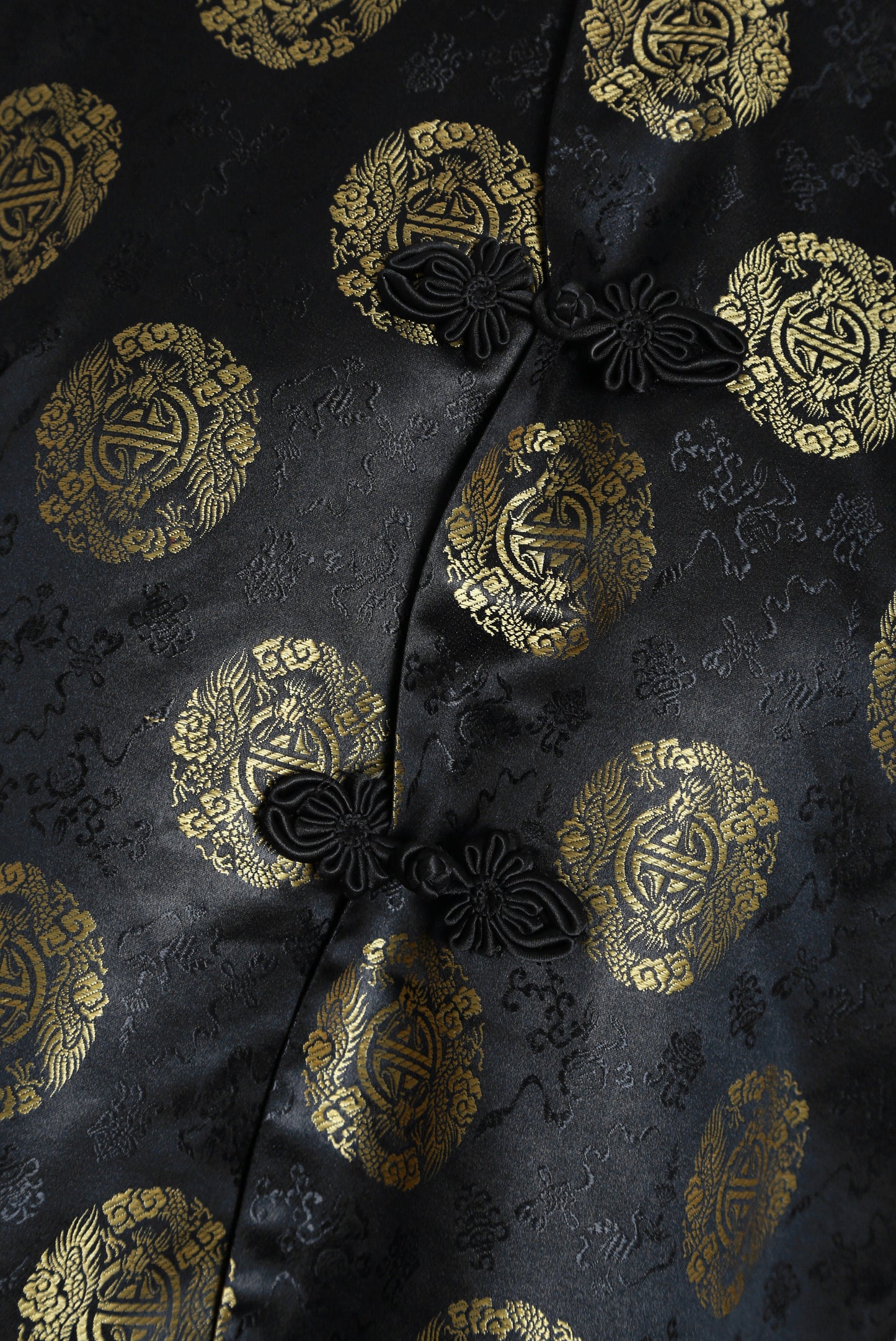Vintage 1940s Silk brocade floral dragon blouse