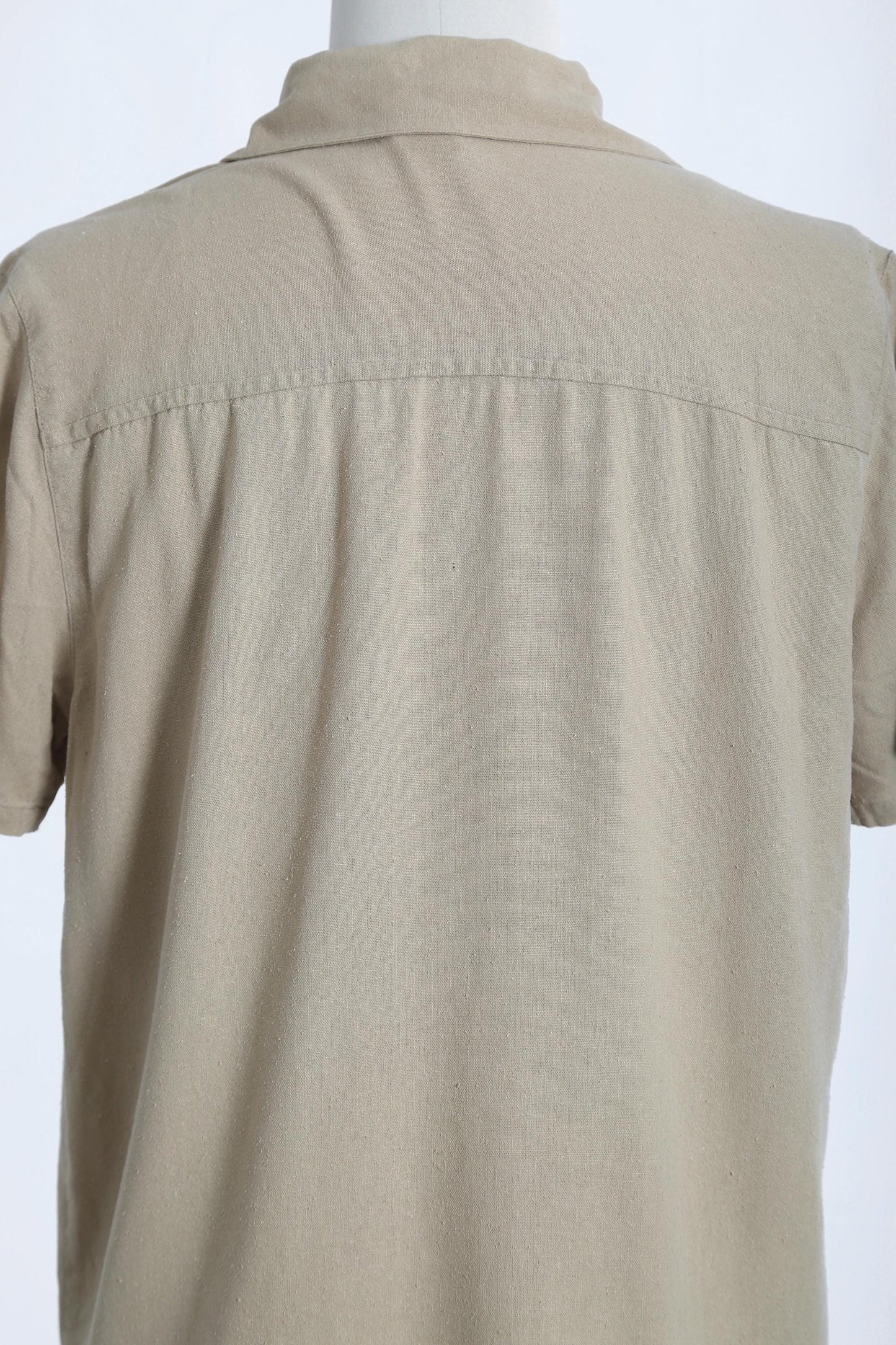 90s Taupe silk blouse