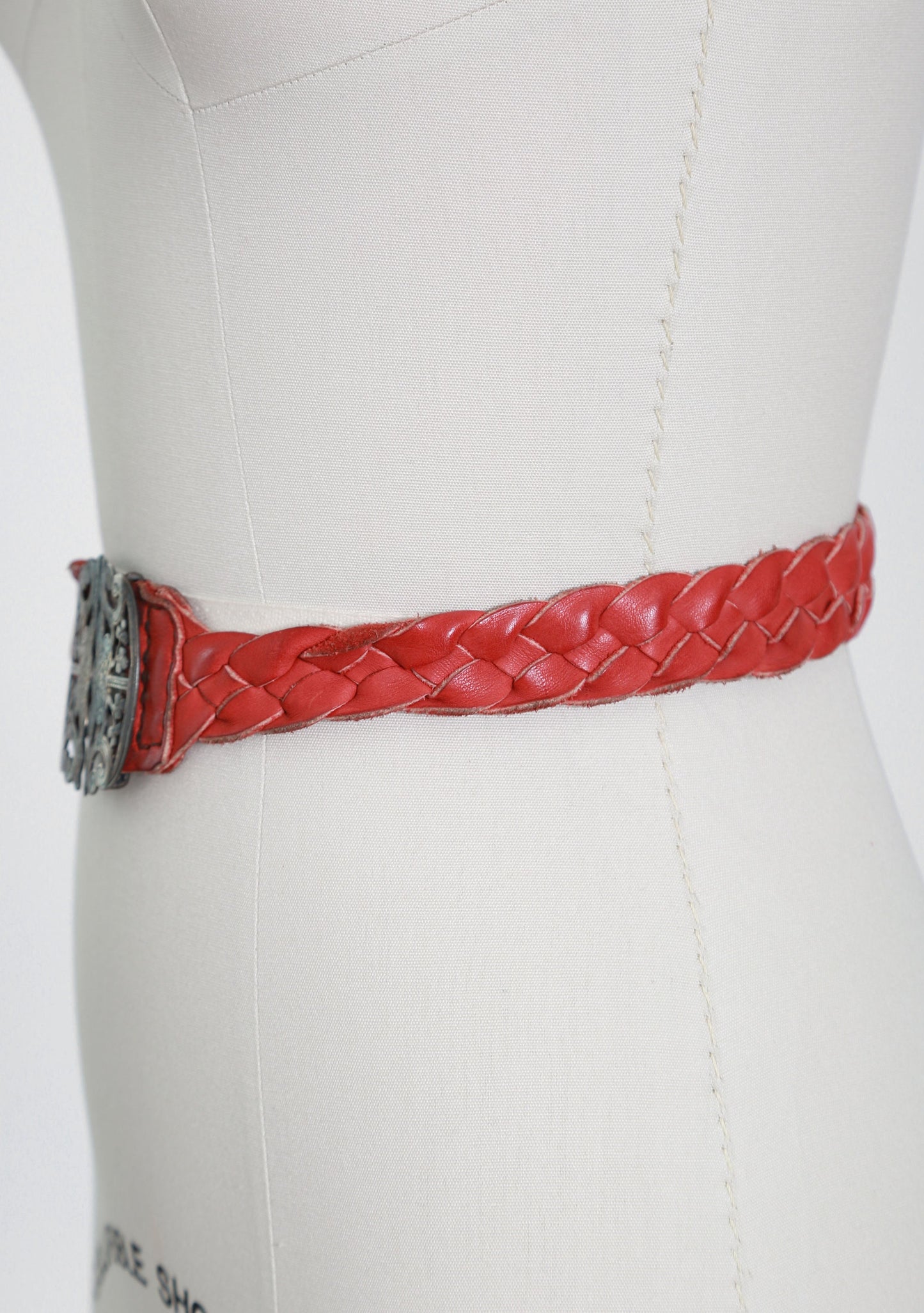 Antique Victorian English sterling silver clover belt buckle belt | Elizabeth Morley 1800s sterling buckle