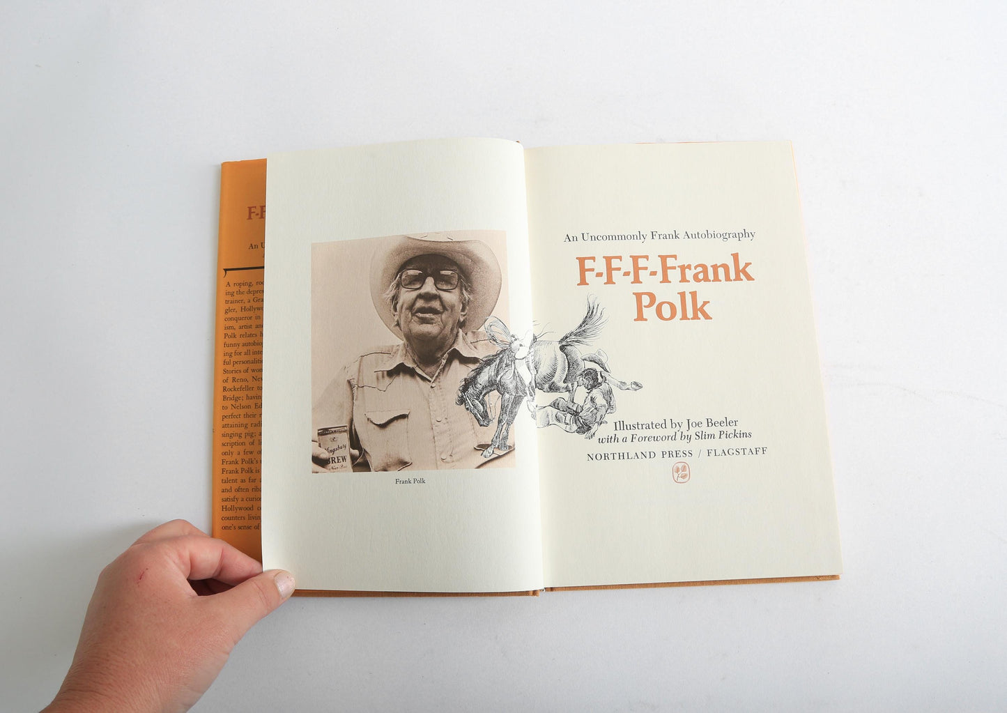 Vintage Cowboy Book | 1978 Frank Polk Autobiography book | F-F-F- Frank Polk