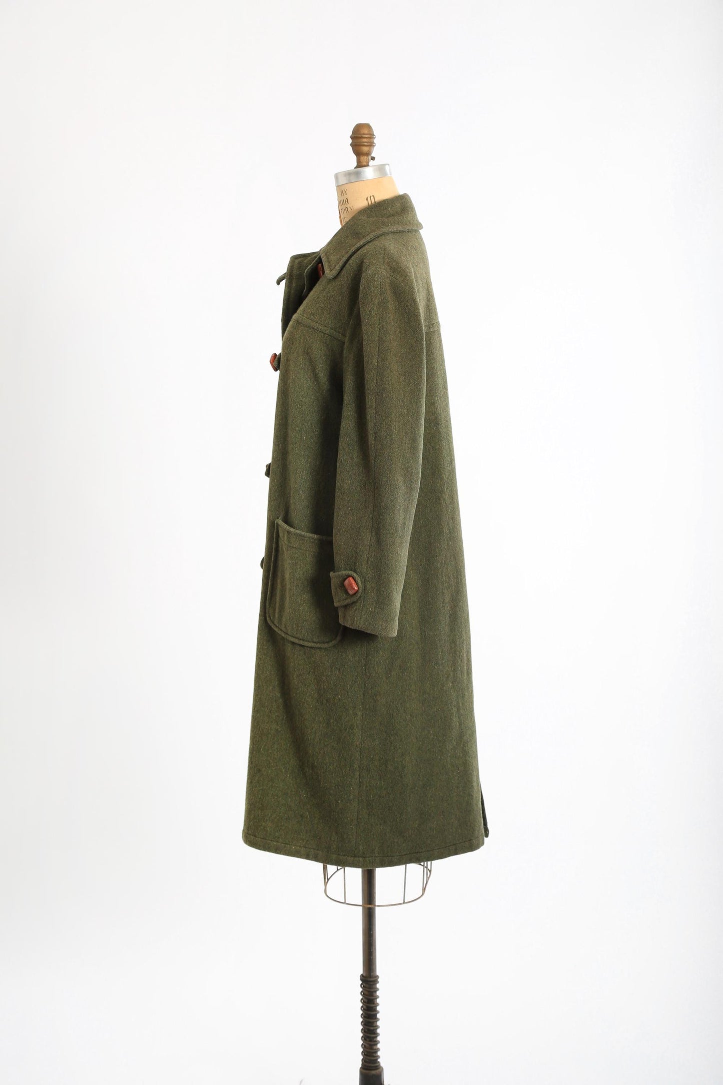 40s Dufflecoat | Vintage 1940s Valmeline West German green wool Duffle coat