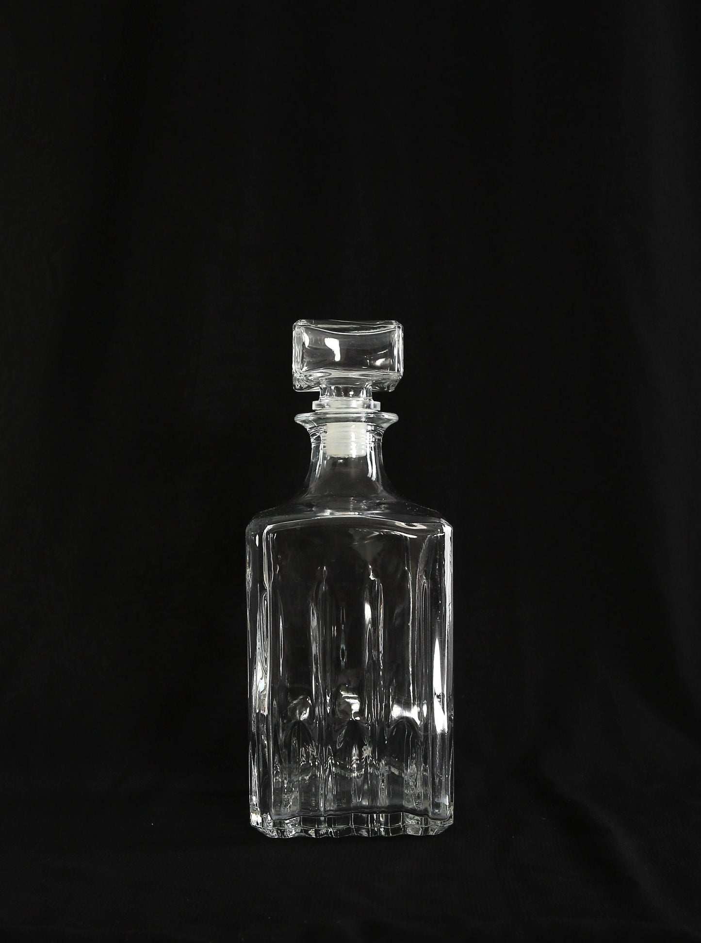 Vintage 70s Italian glass decanter liquor bottle