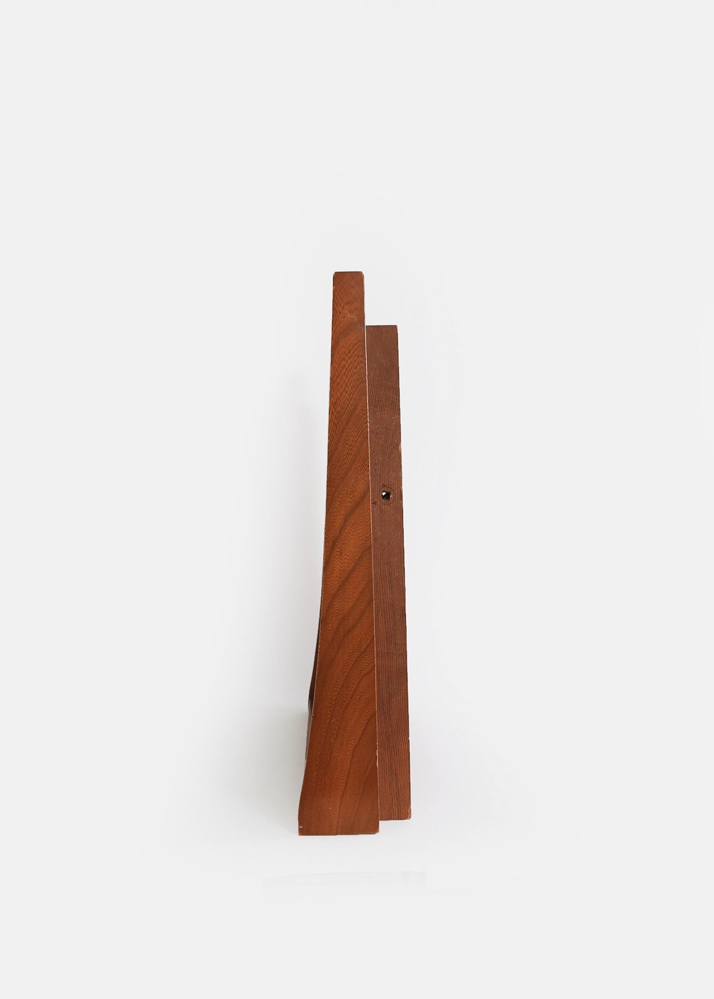 Vintage Mid Century Modern table top wood mirror