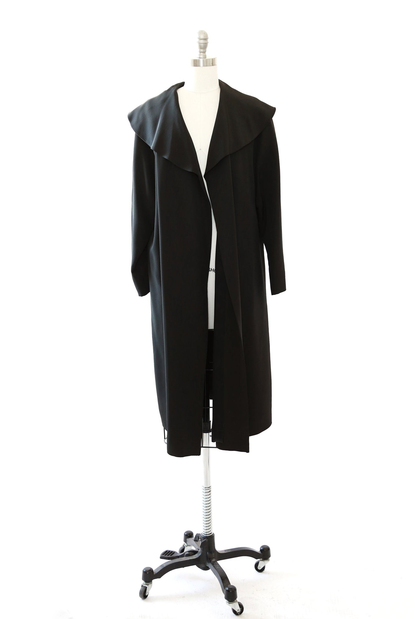 Vintage 40s black swing coat jacket