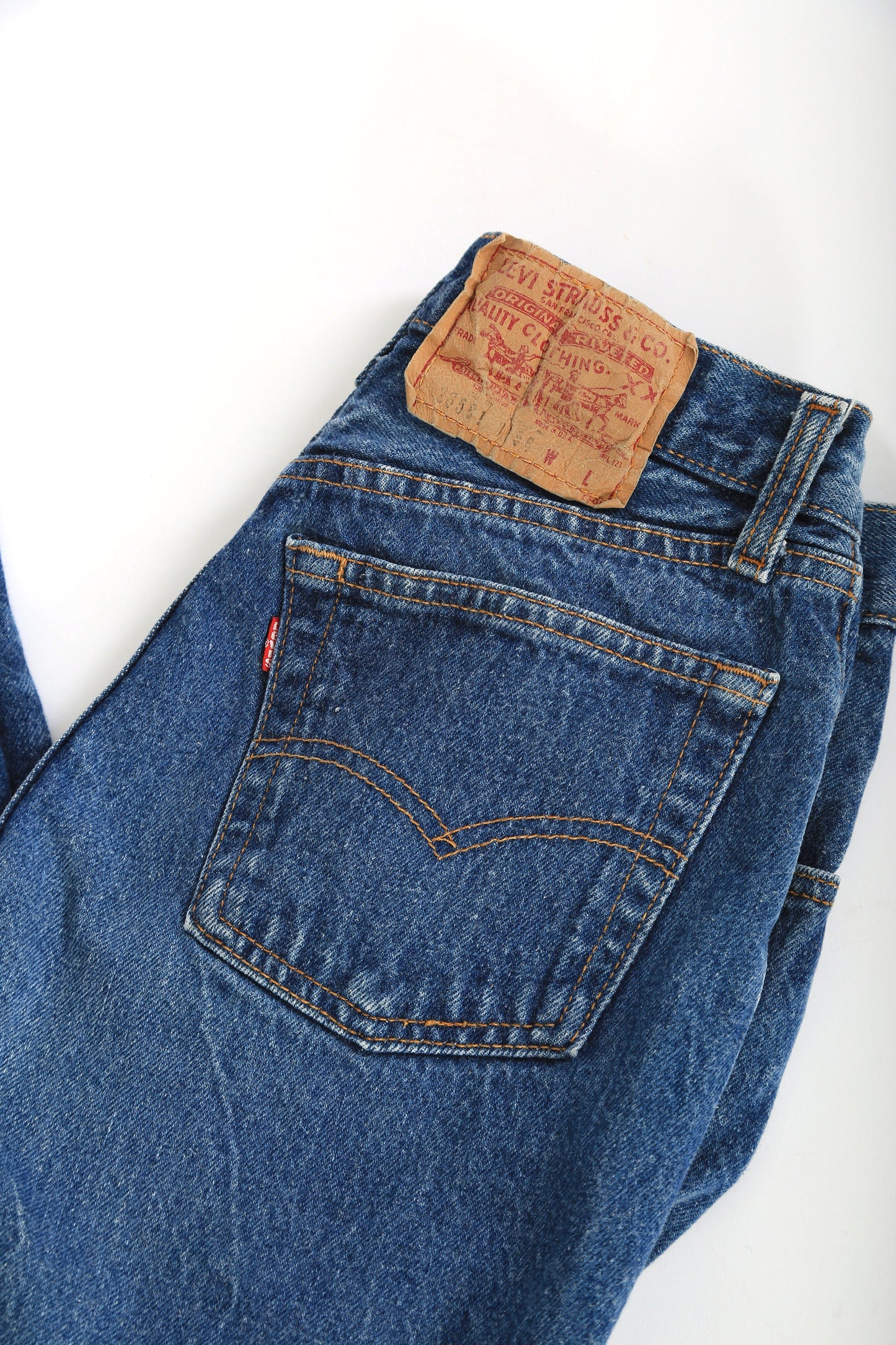 Y2K Levis | Vintage High waist button fly Levis blue jeans USA W27 L30 1/2