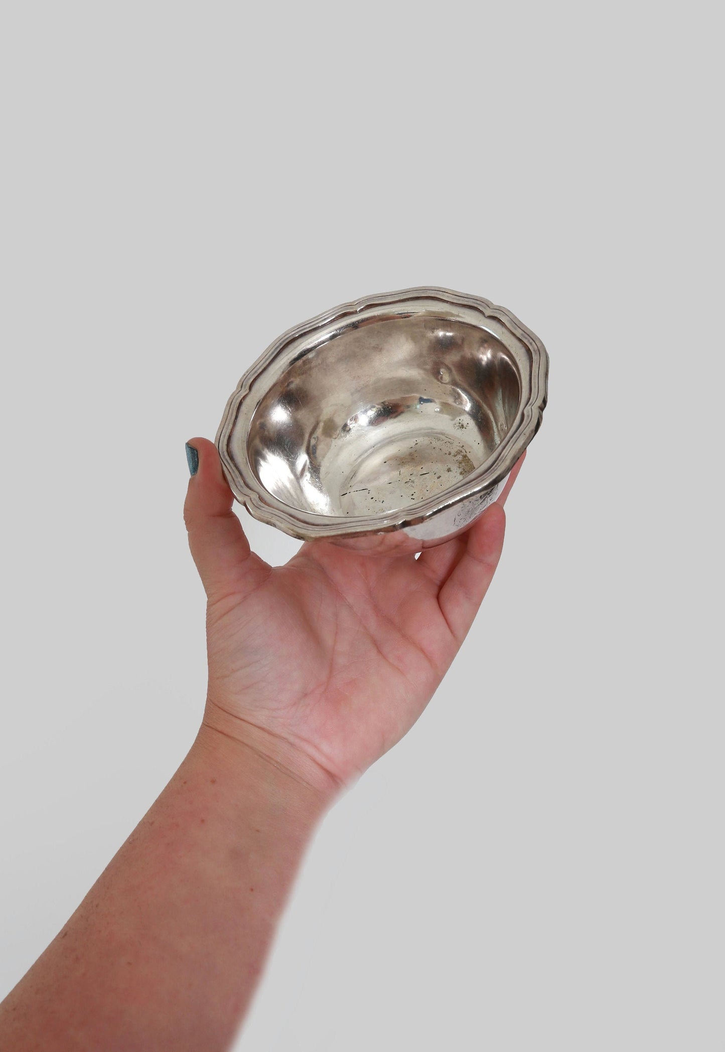 Antique vintage Wilkens Silver Bowl | Hotel Vier Jahreszeiten Hamburg crest bowl