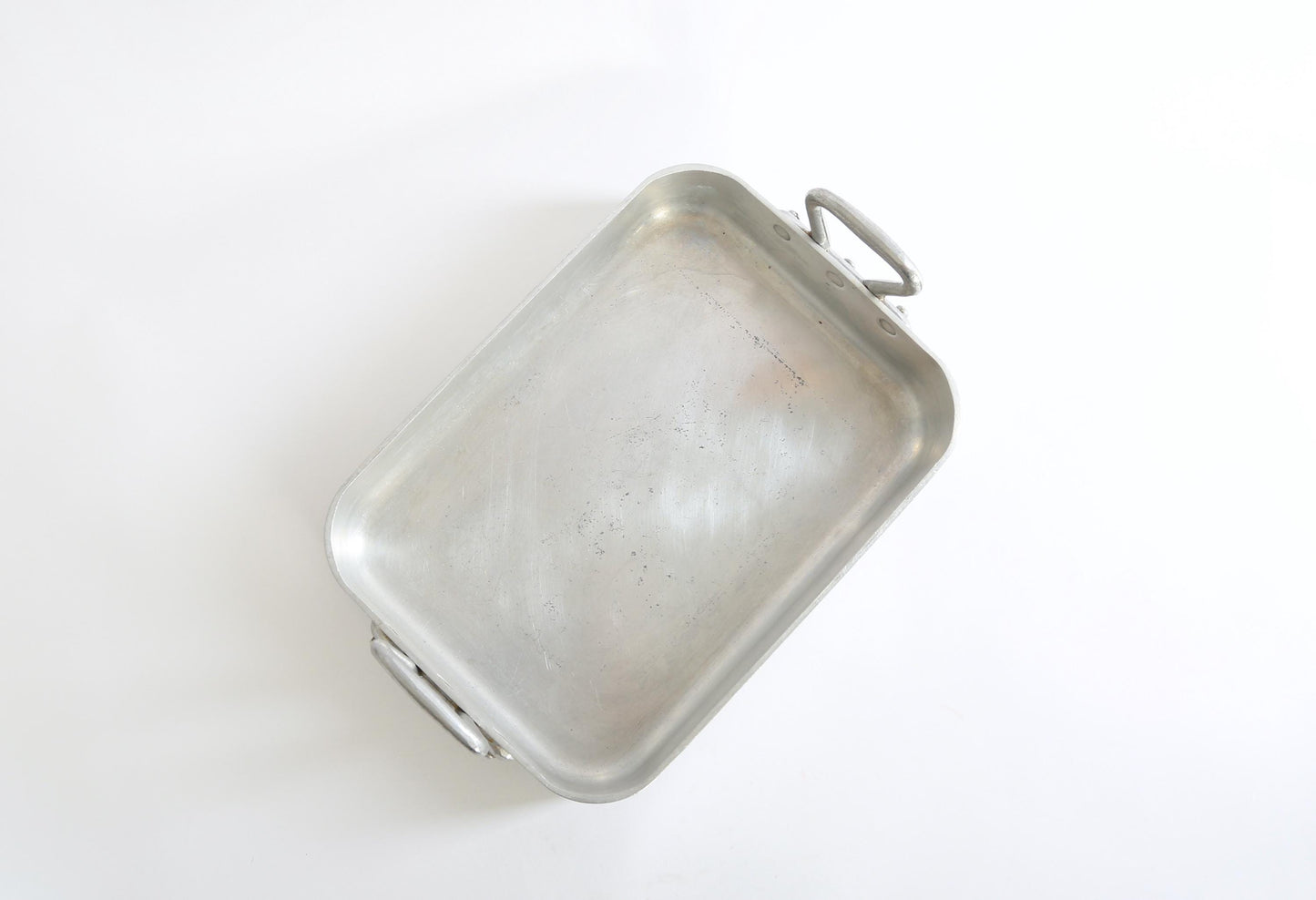 Vintage French aluminum roasting pan