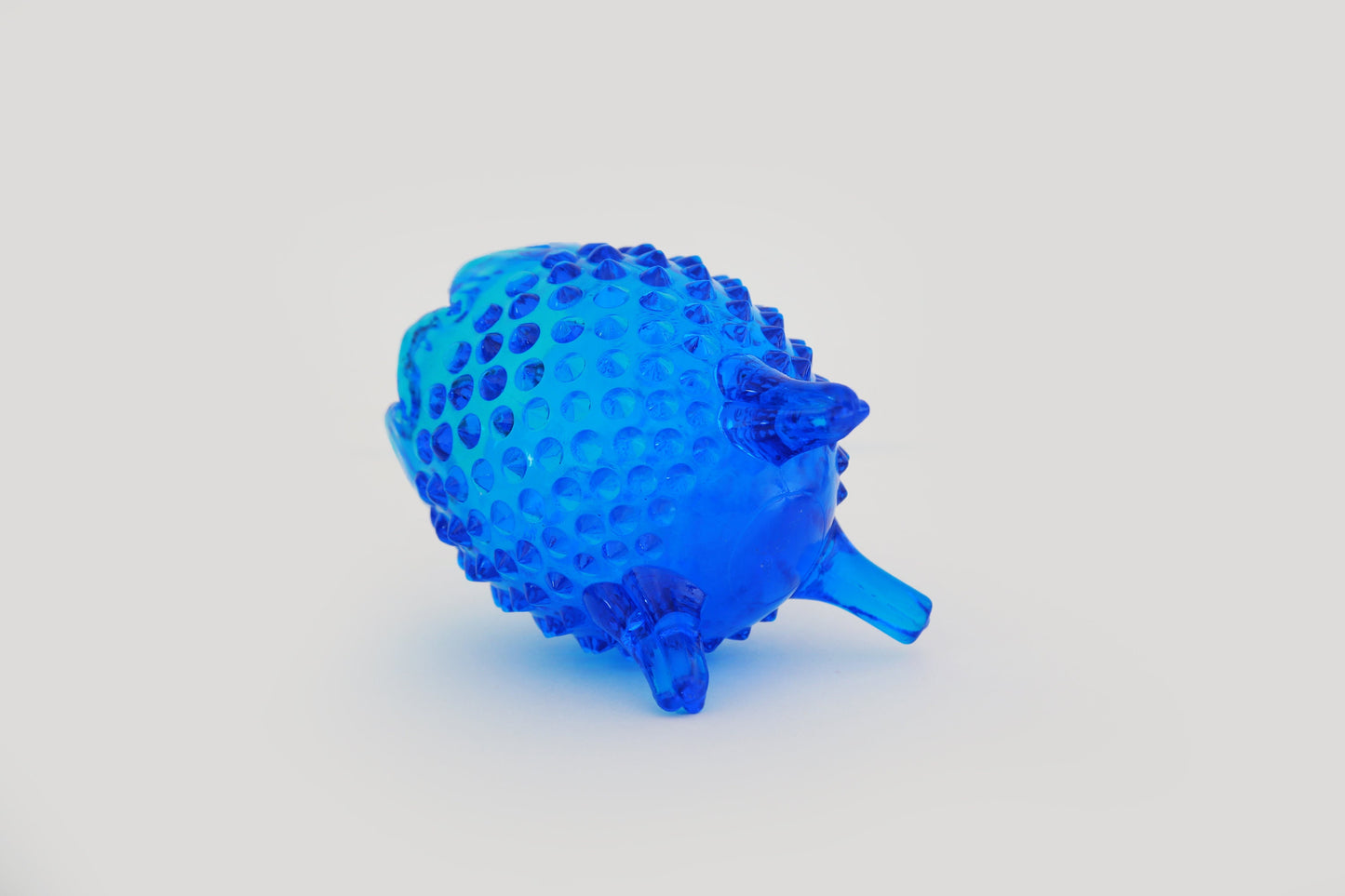 Vintage Fenton glass blue Colonial Hobnail Egg