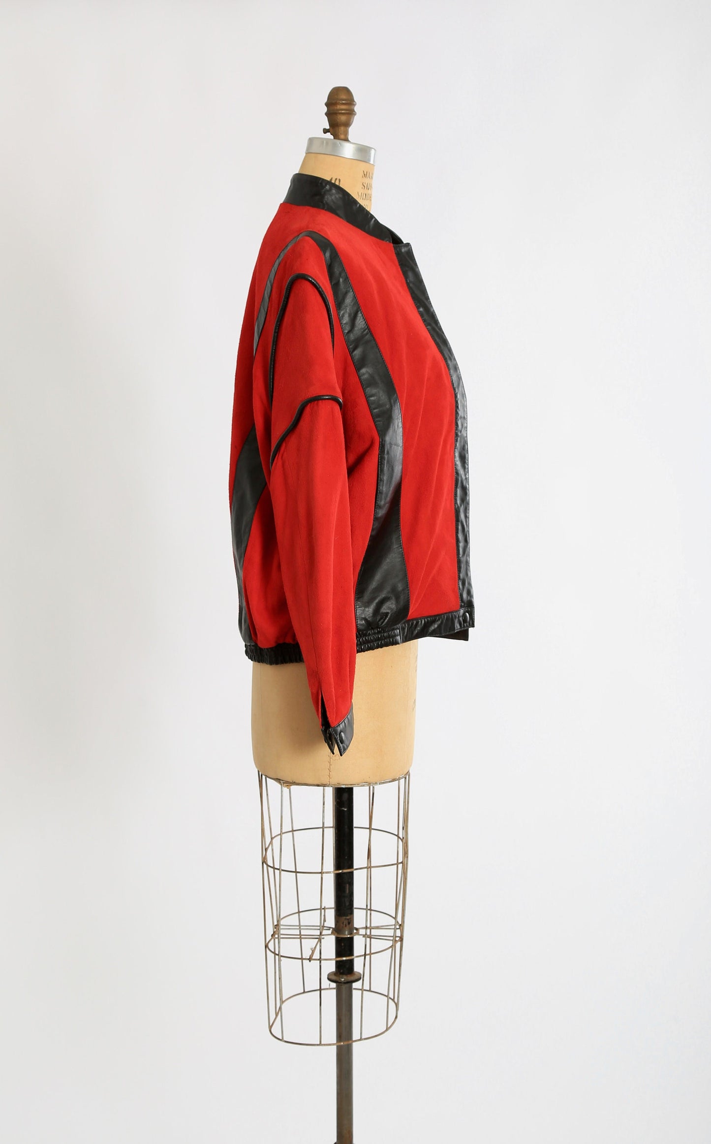 Vintage 1980s "Thriller" Red leather jacket