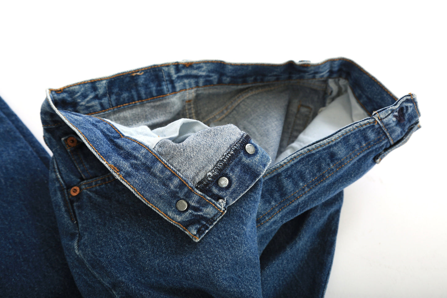 Y2K Levis | Vintage High waist button fly Levis blue jeans USA W27 L30 1/2