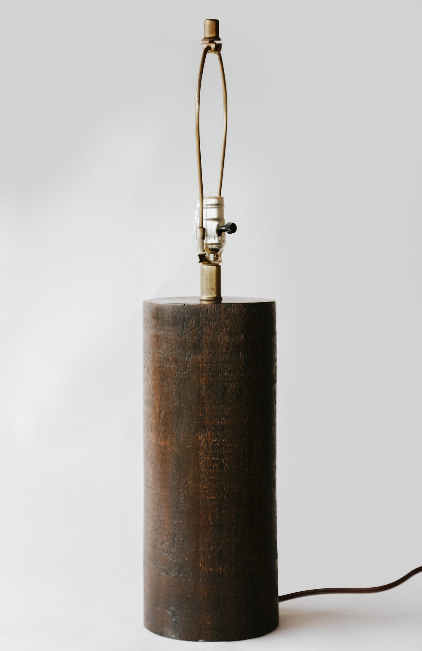 PALECEK cylinder wood lamp | vintage Palecek Mid century modern lamp
