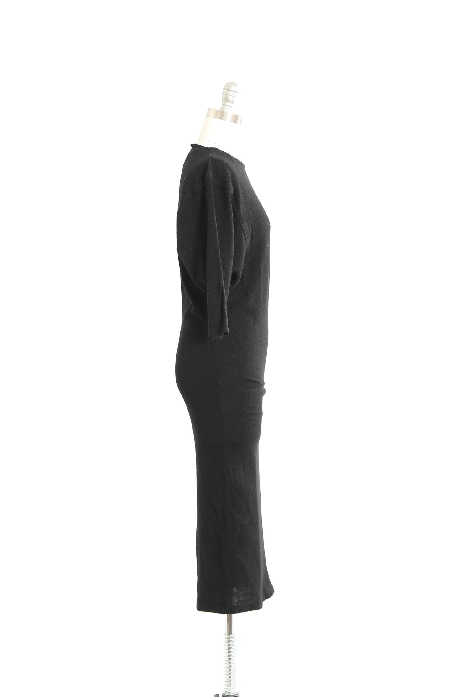 90s ESPRIT black wool knit dress