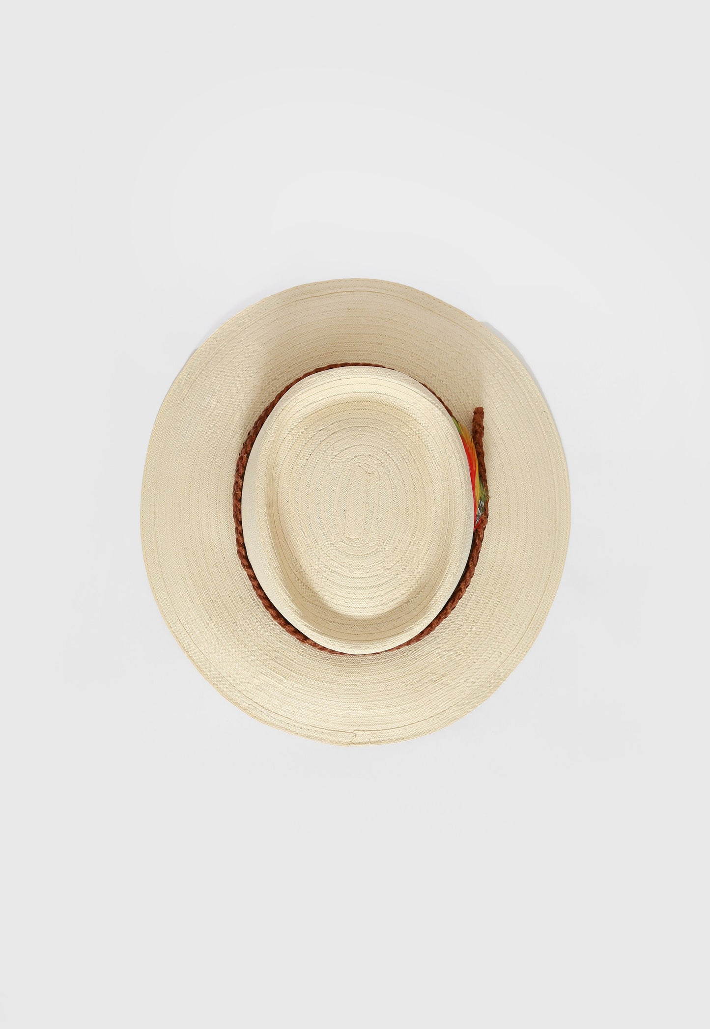 Vintage straw Panama hat | straw telescope hat