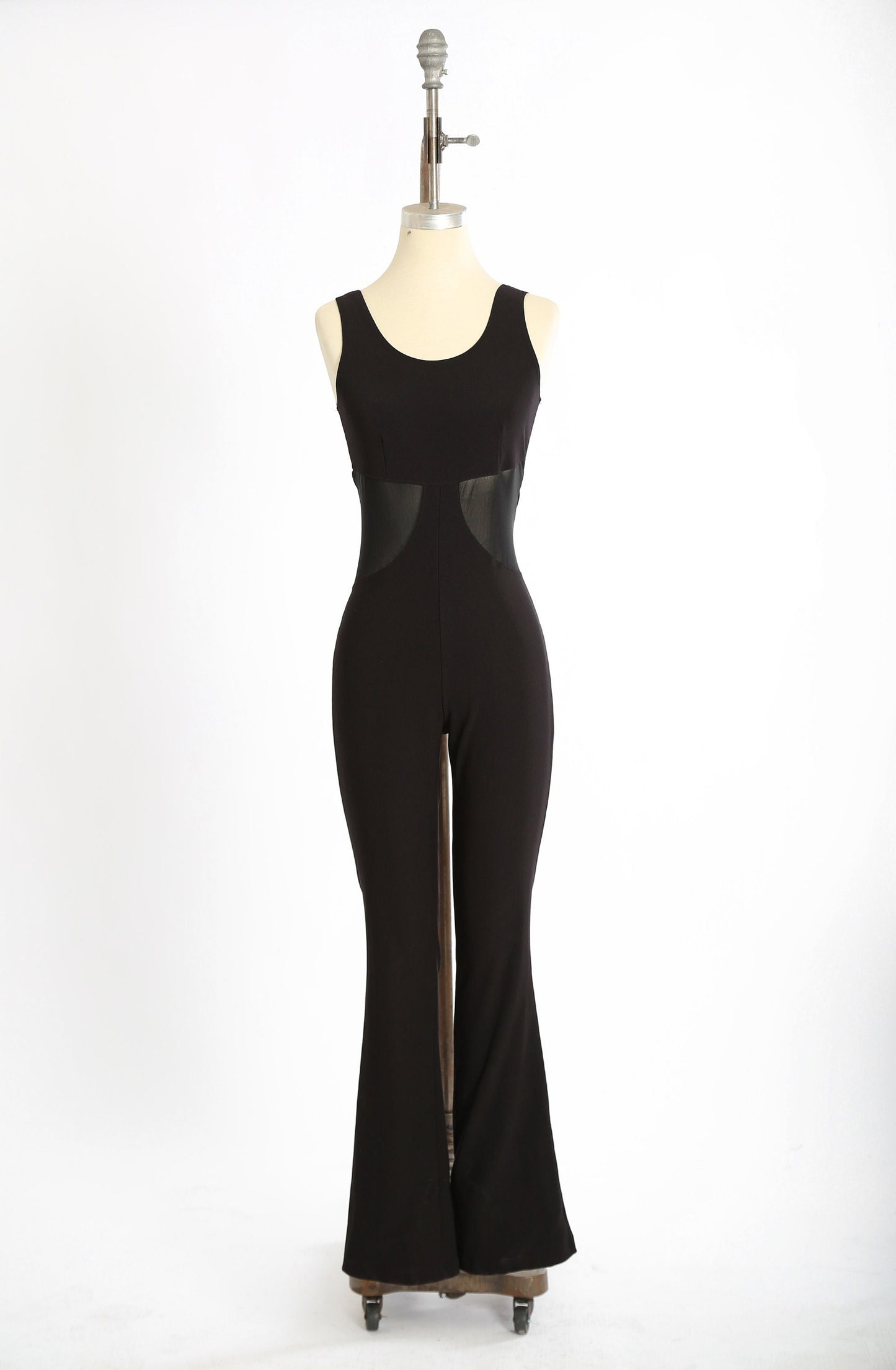 Vintage 90s black sexy cutout stretch jumpsuit