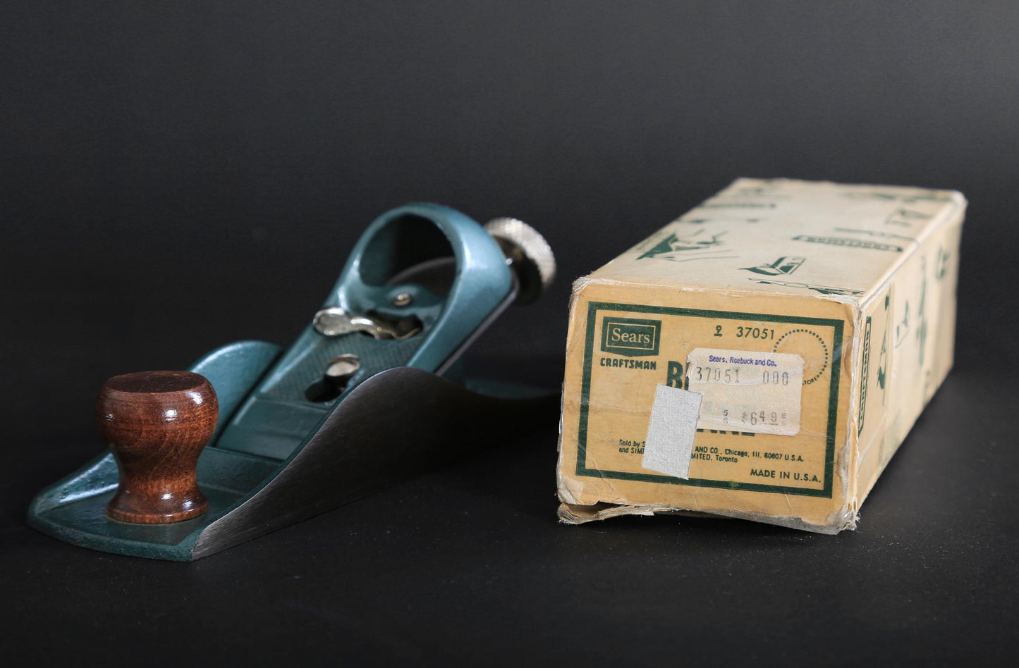 Vintage deadstock Craftsman Planer with original box USA