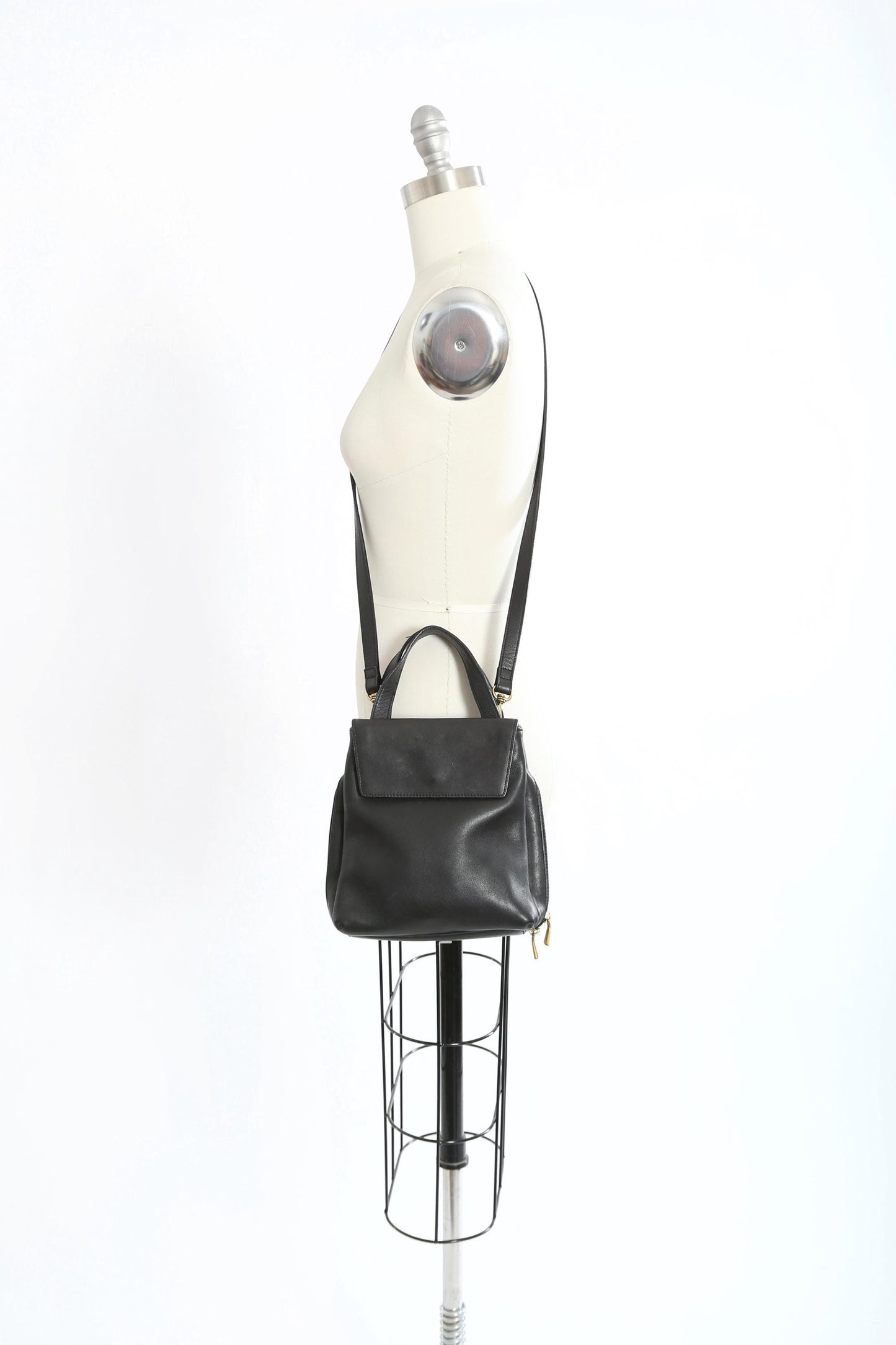 Vintage 90s Liz Claiborne Black leather purse crossbody
