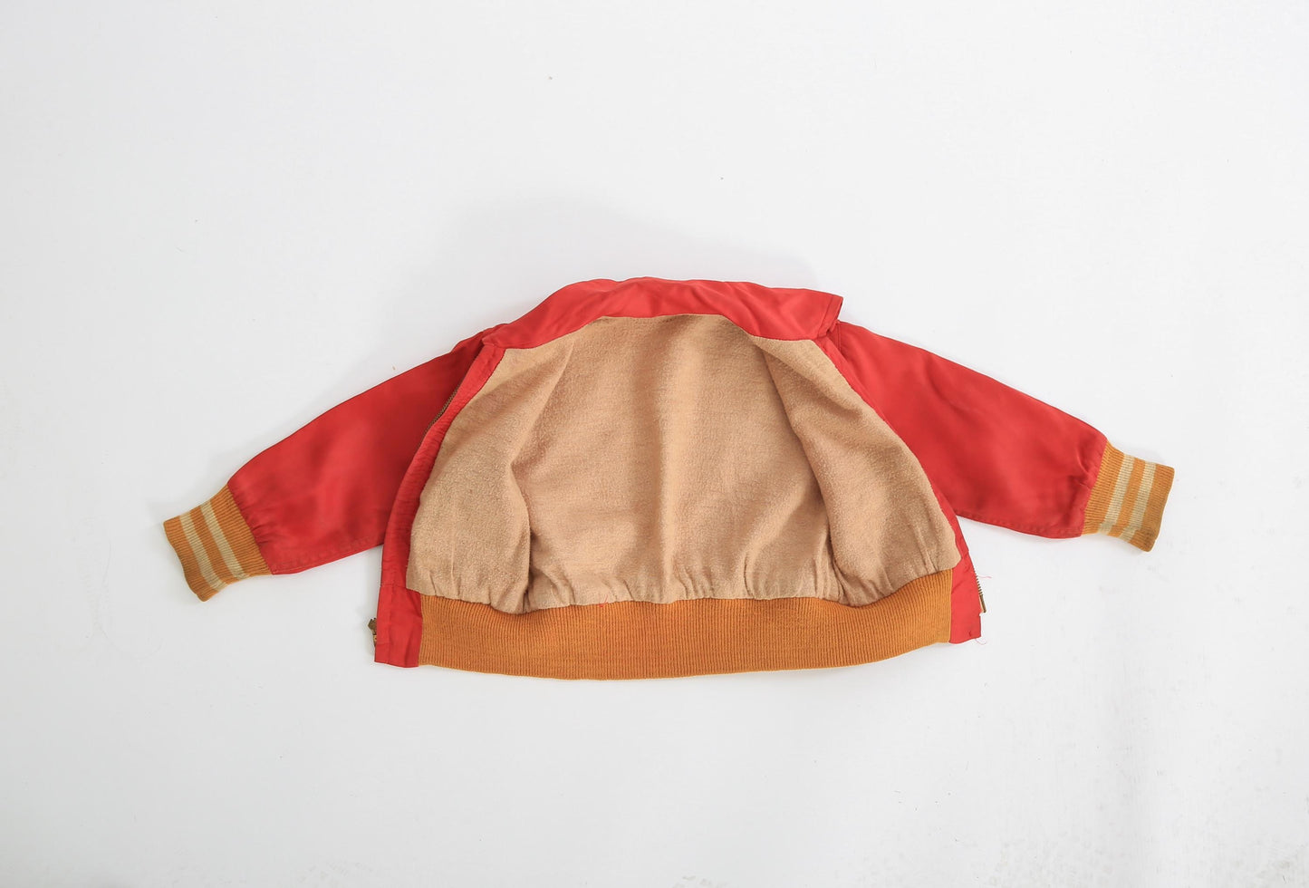 Vintage 40s Kids Red satin jacket