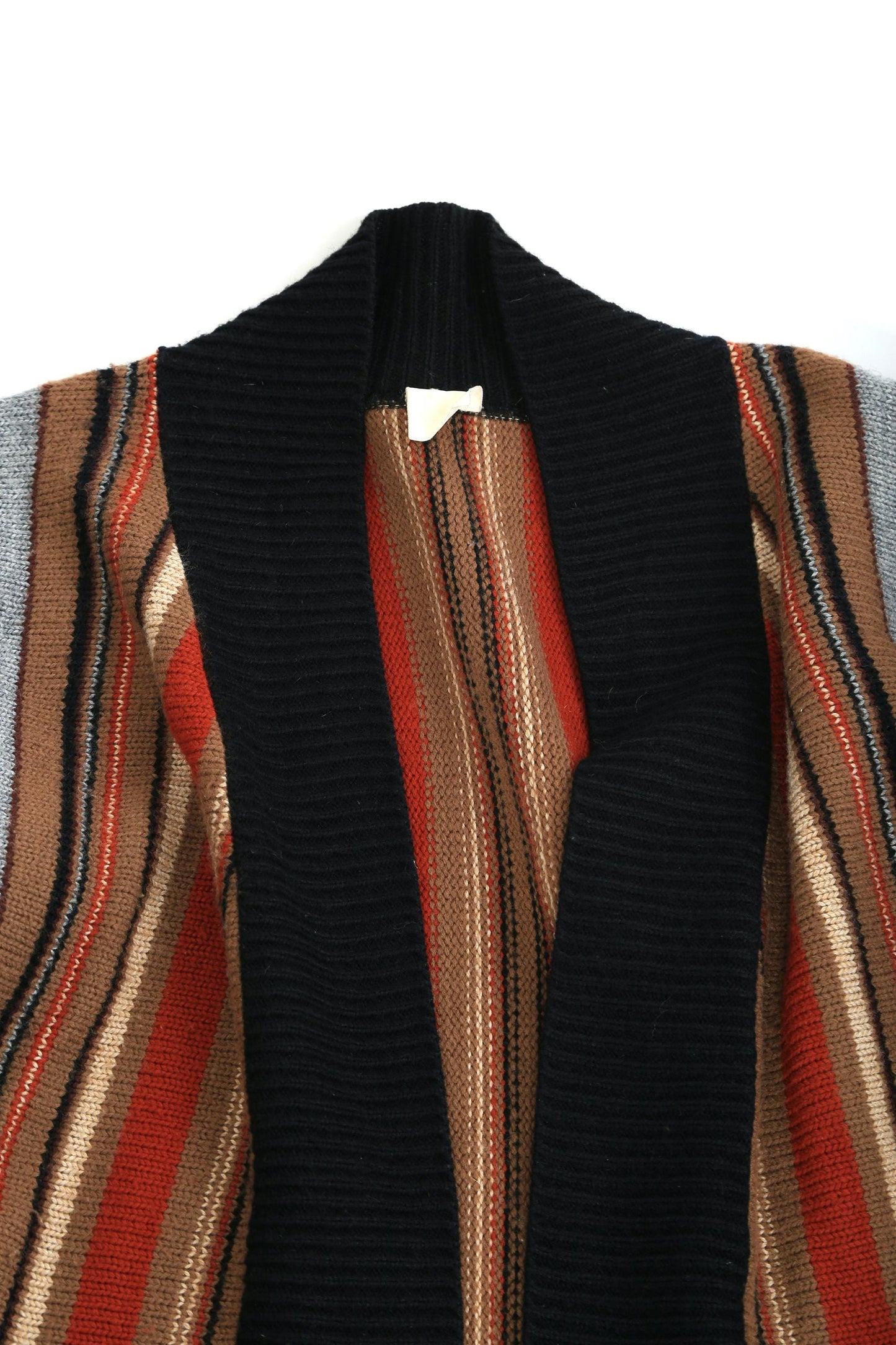 Vintage 1970s striped knit cardigan sweater