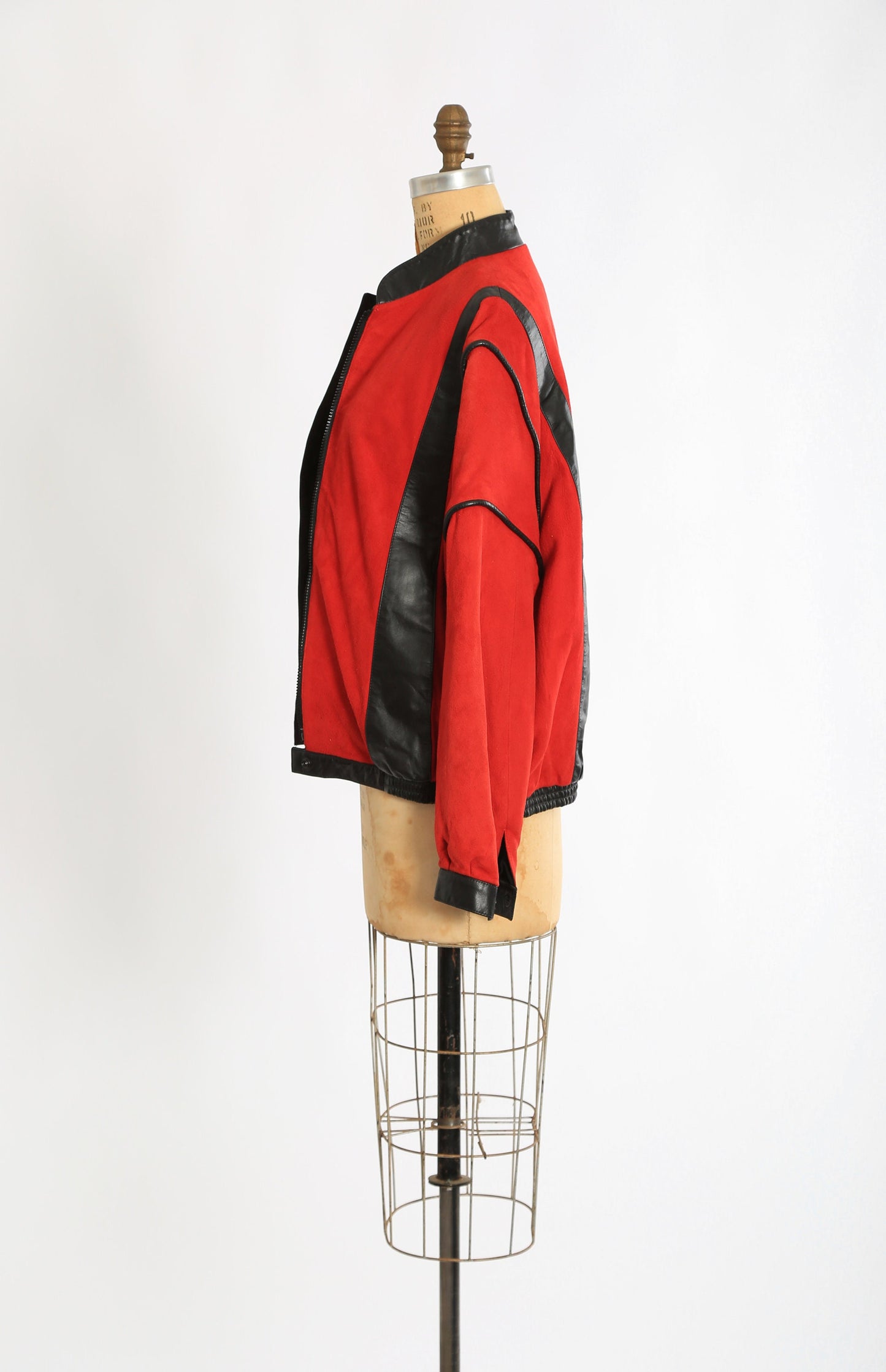 Vintage 1980s "Thriller" Red leather jacket