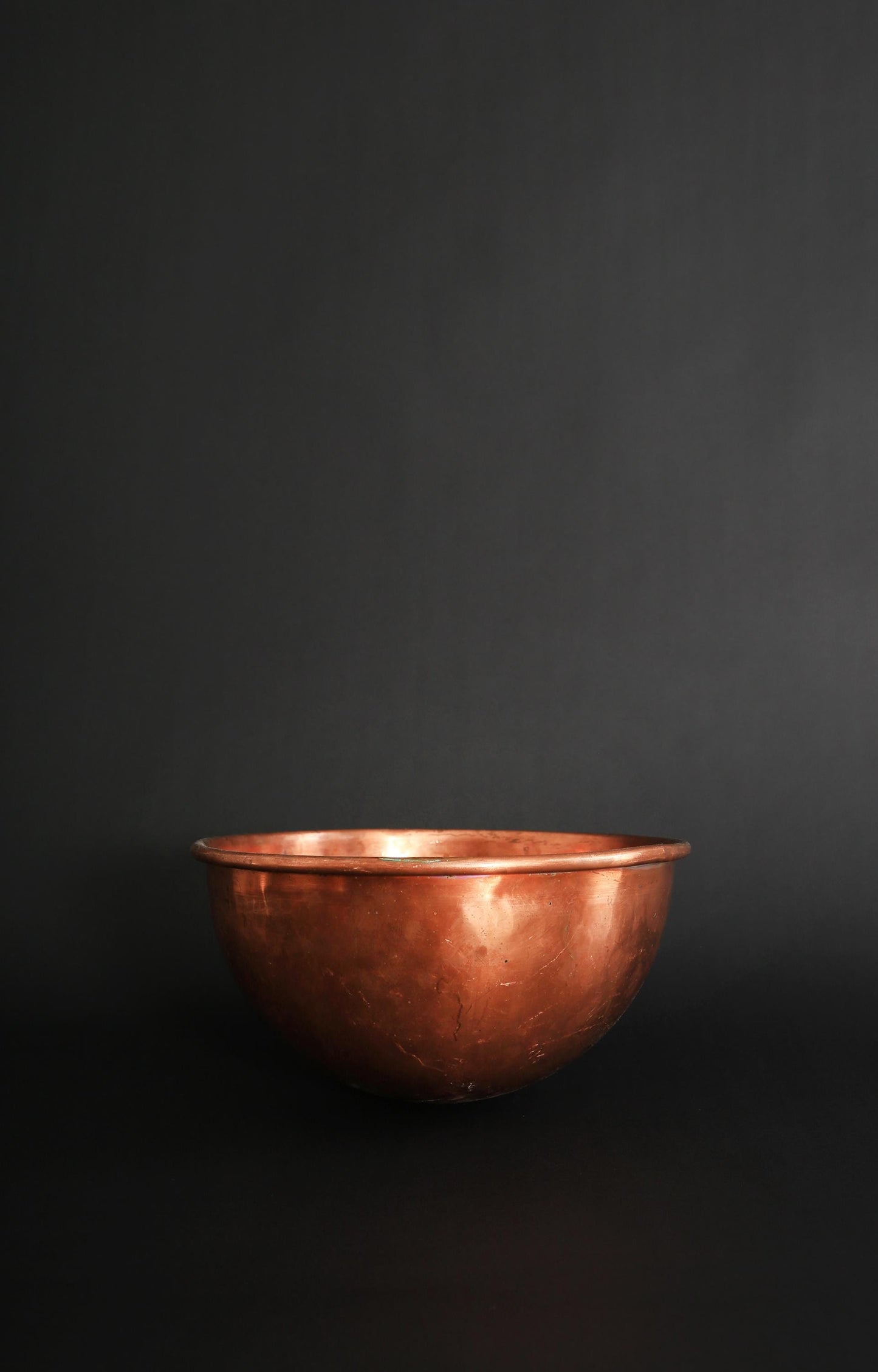 Vintage solid copper Chocolate bowl | DIVERTIMENTI OF LONDONS Copper mixing bowl