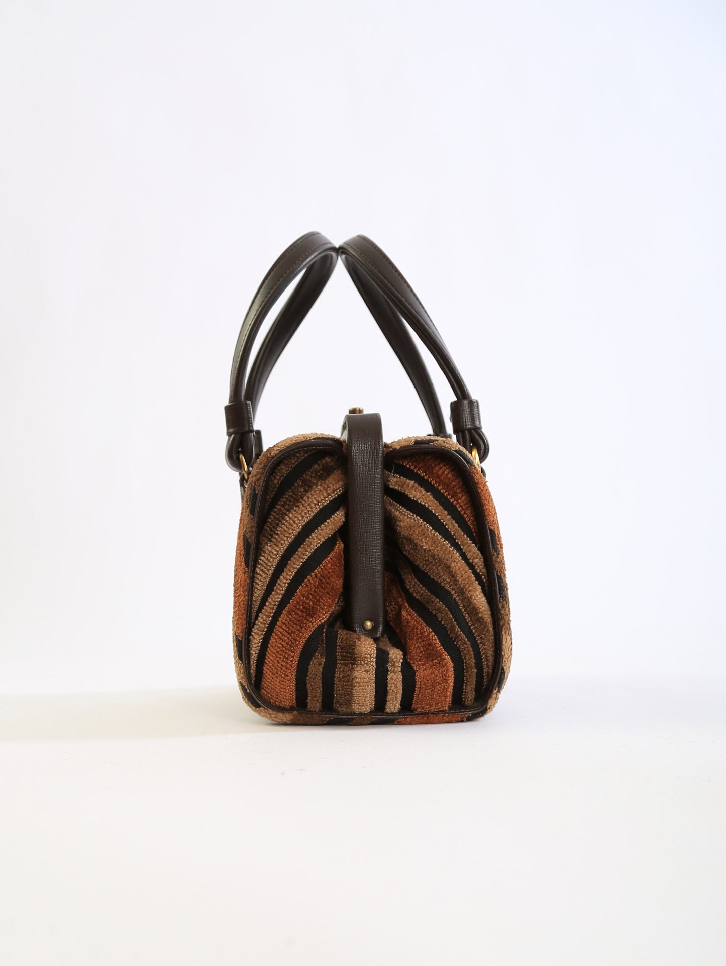 Lewis striped purse | Vintage 60s Lewis striped velvet velour purse