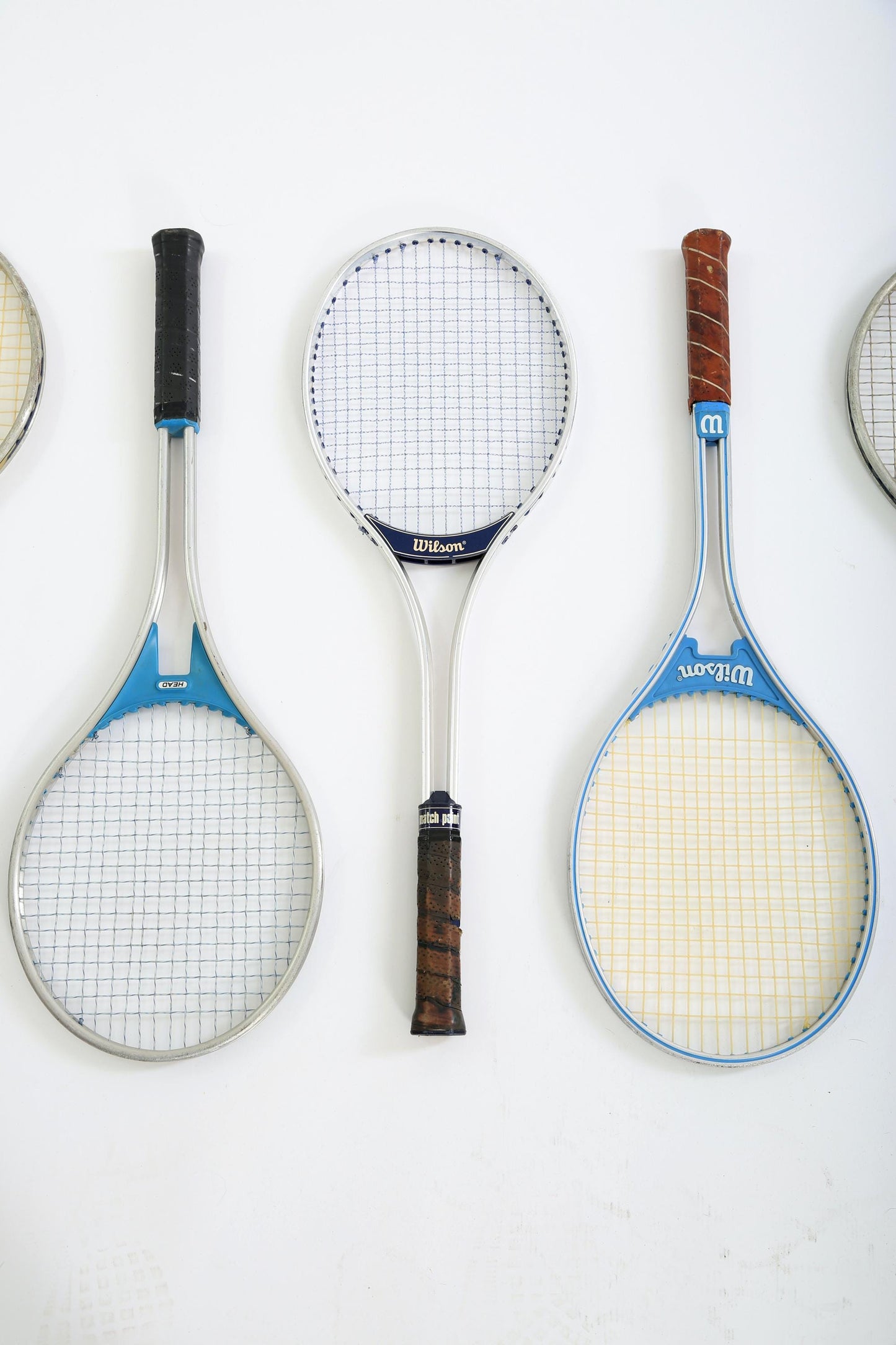 Vintage Tennis Rackets wall art gallery wall