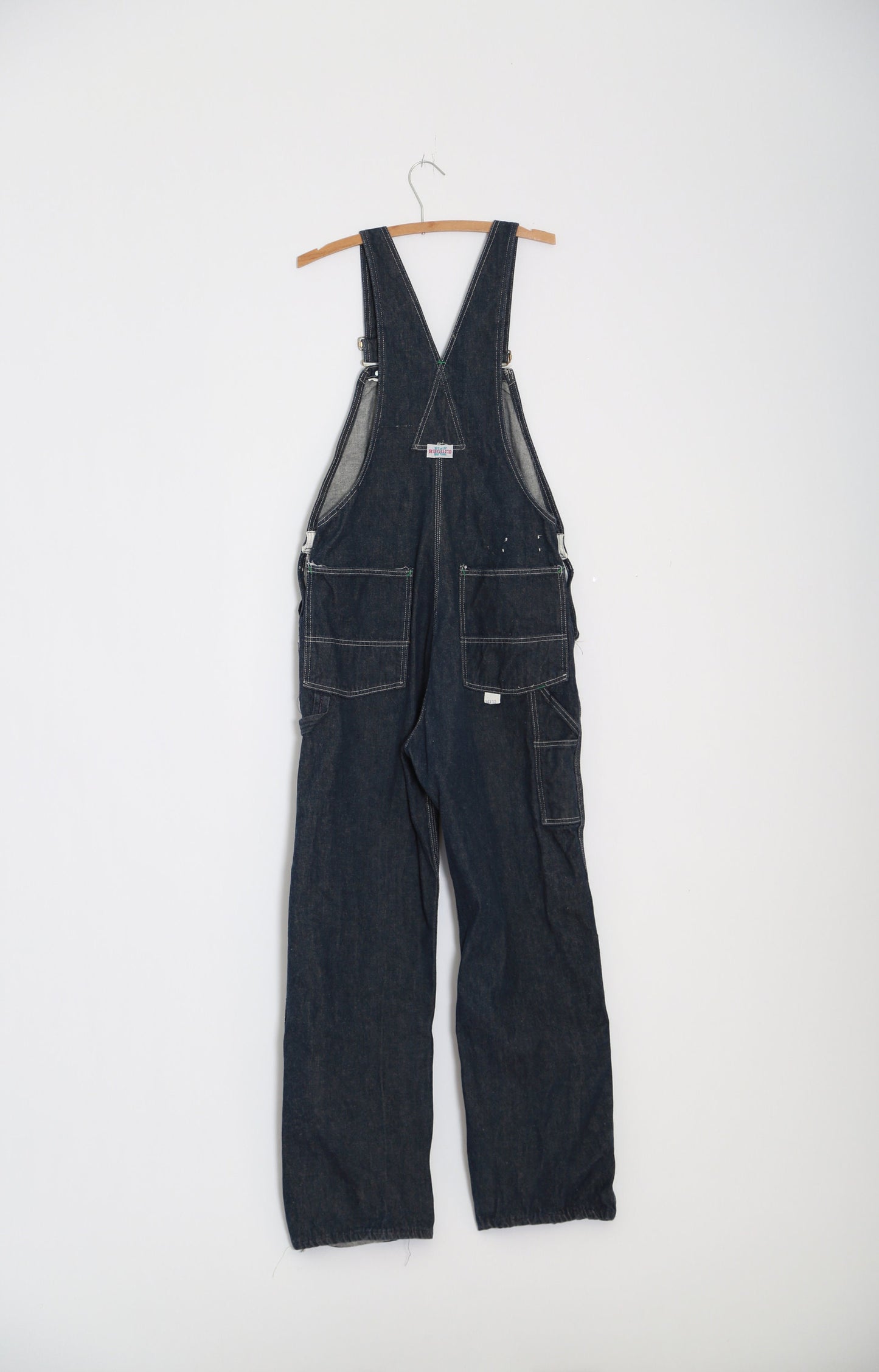 Vintage 70s Rugged K Kmart deadstock bib overalls 36x32