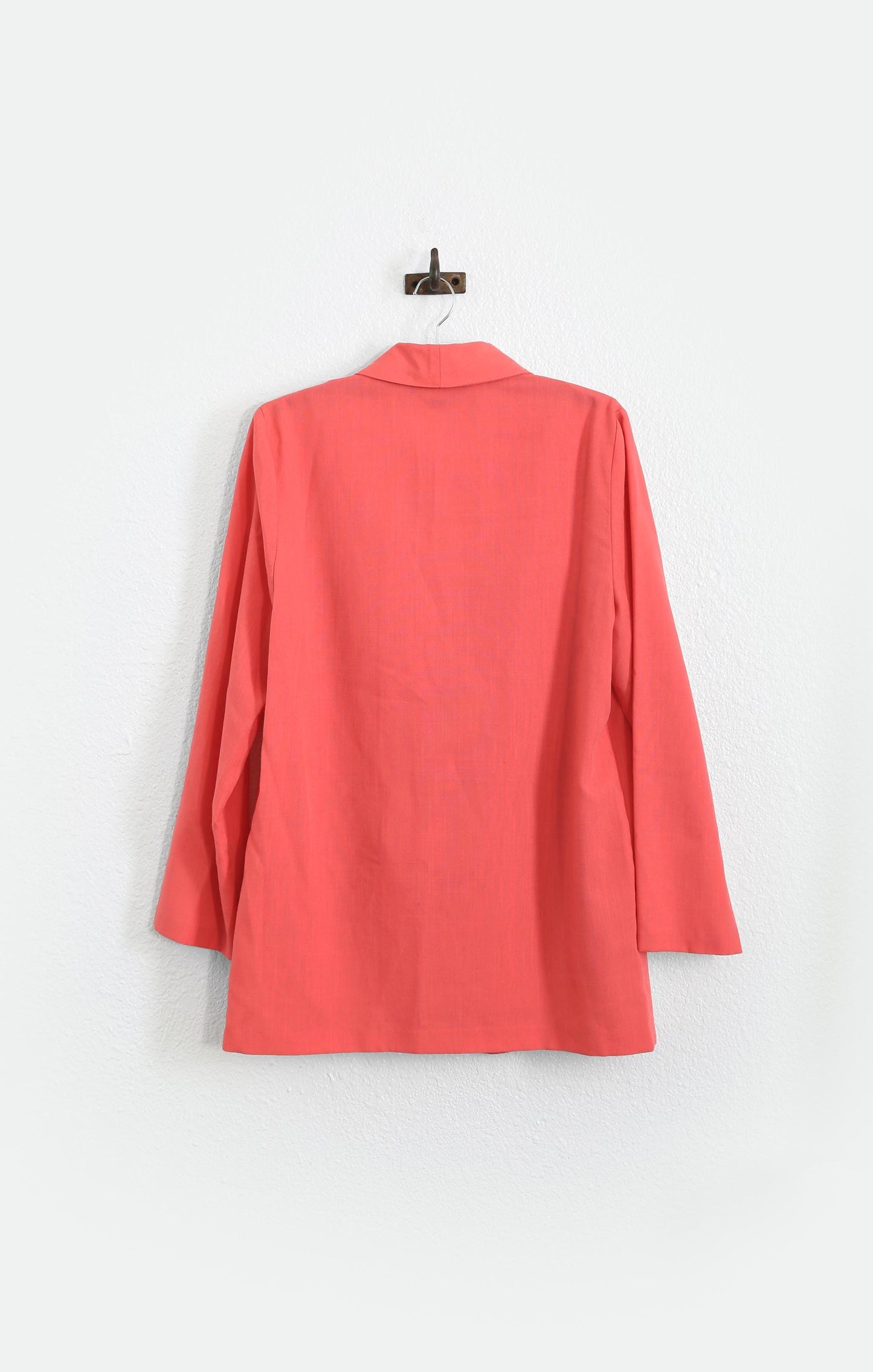 Vintage 90s salmon oversized rayon blend blazer