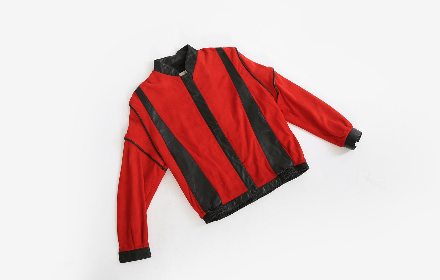 Vintage 1980s "Thriller" Red leather jacket