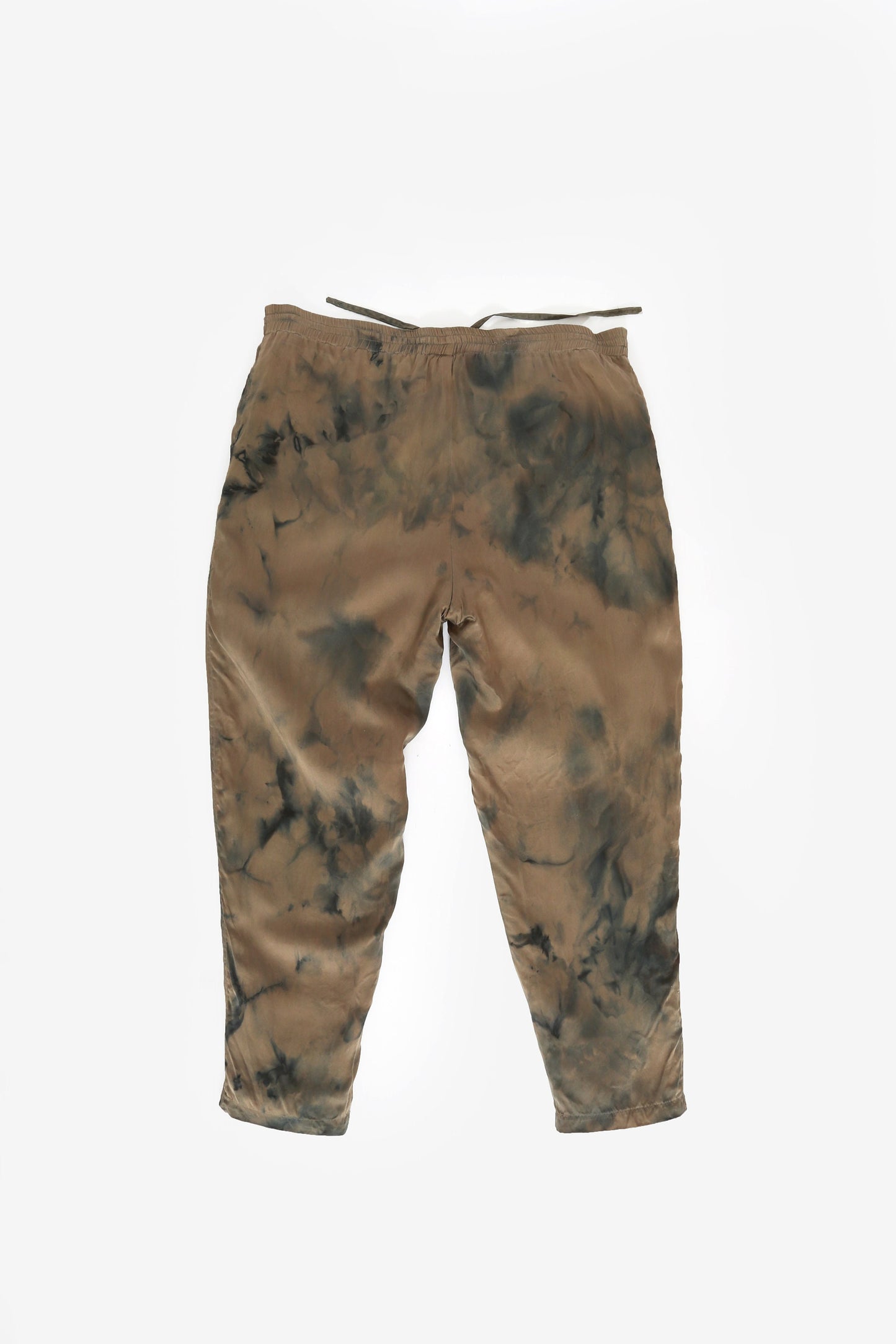 90s ice dyed silk joggers | Vintage dyed dye silk pants