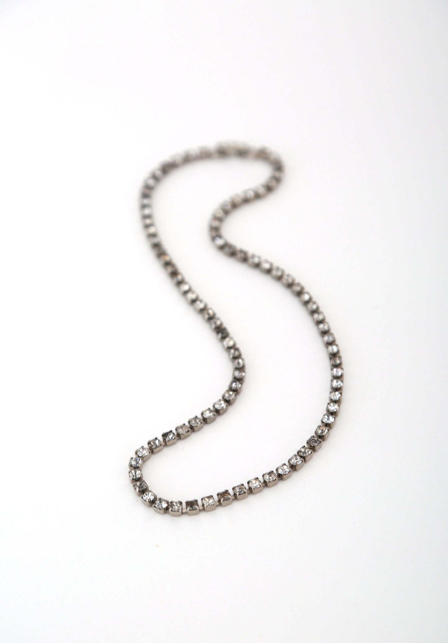 Vintage 1950s rhinestone choker necklace