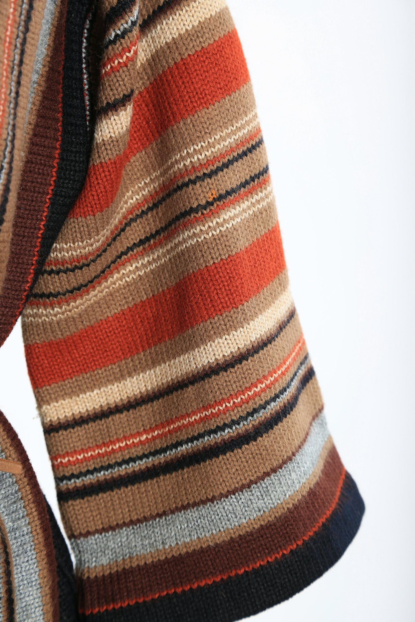 Vintage 1970s striped knit cardigan sweater
