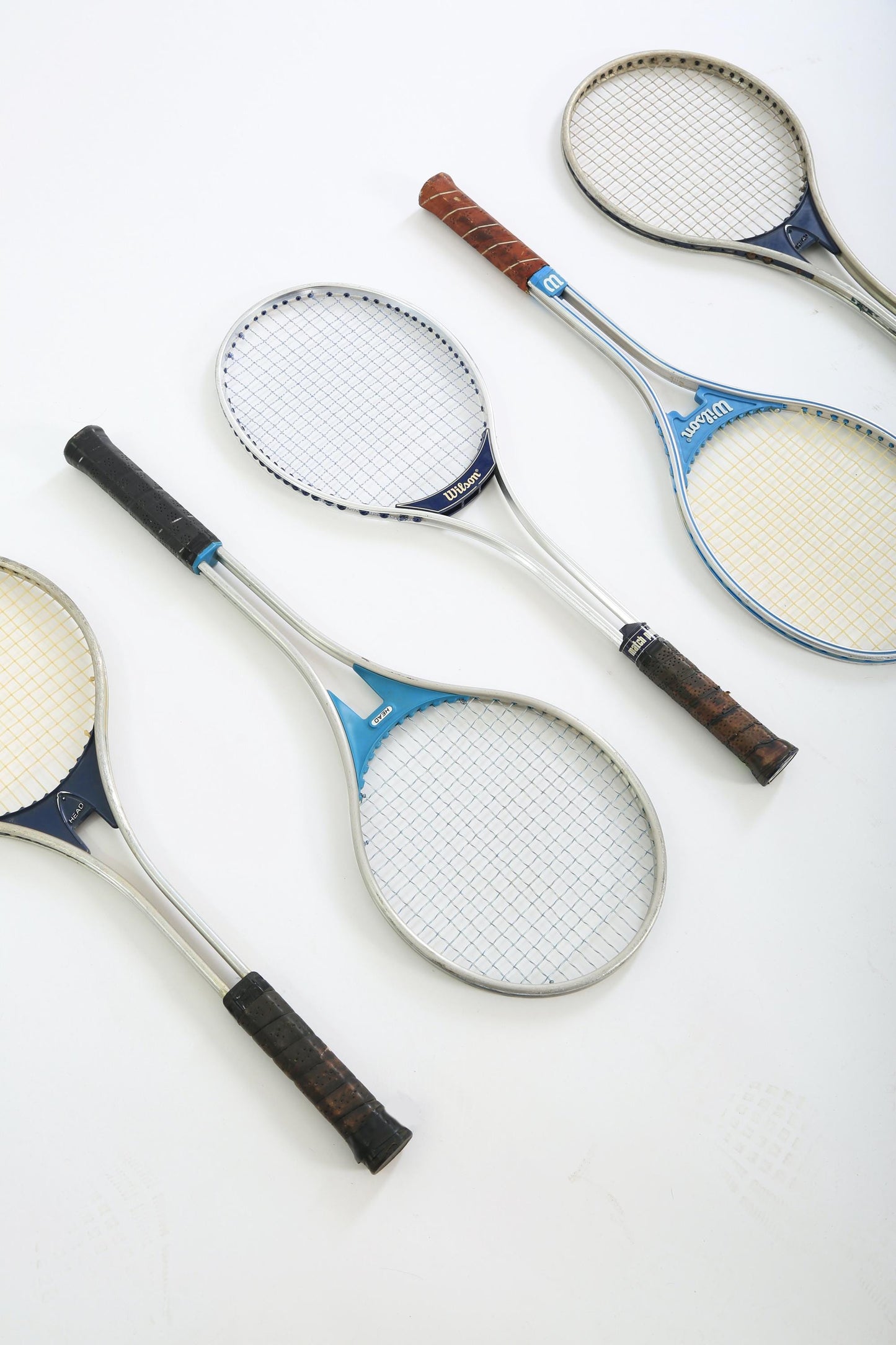 Vintage Tennis Rackets wall art gallery wall