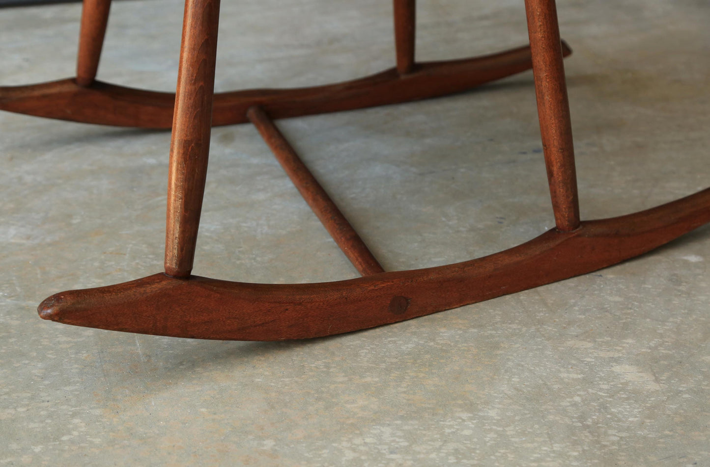 Antique 19th Century spindle back wood Ladies rocking chair