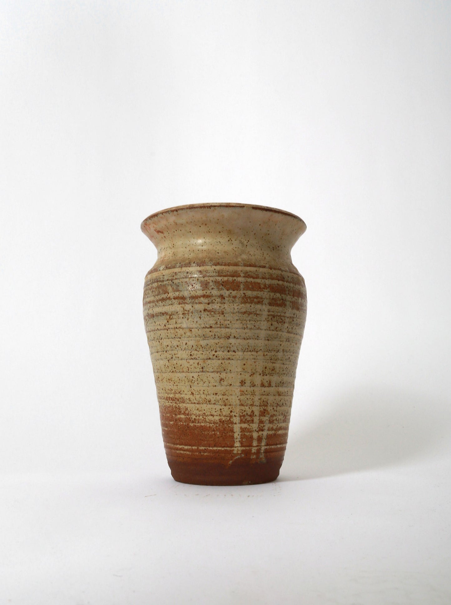 Vintage hand thrown stoneware vase