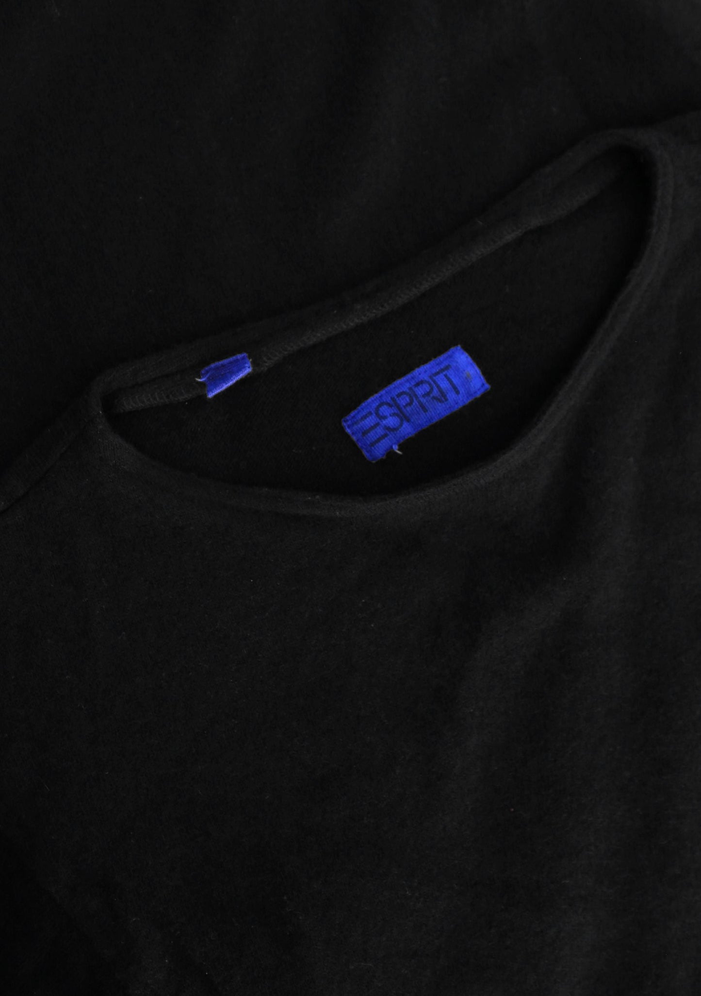 90s ESPRIT black wool knit dress
