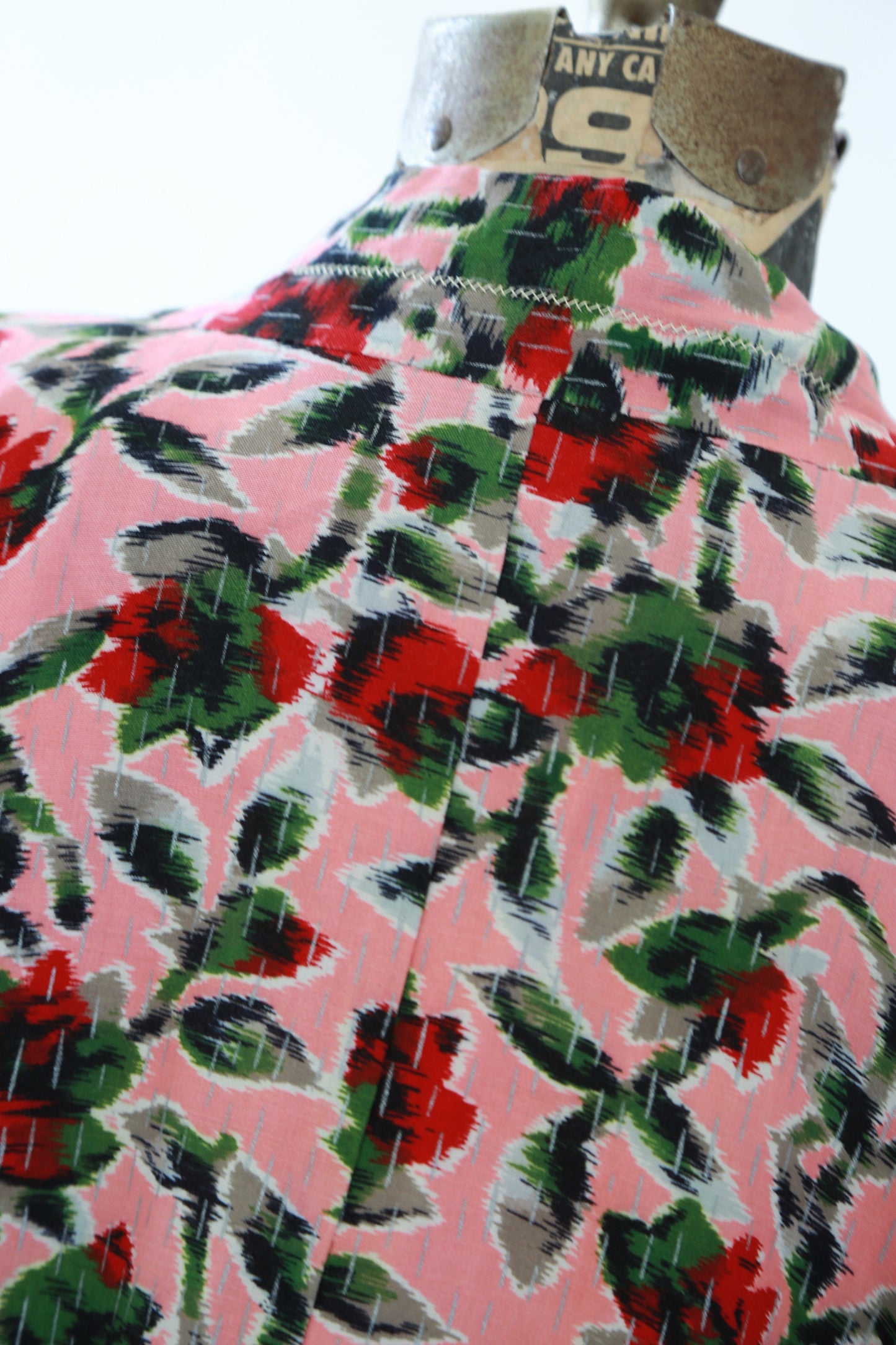 Rose haori | Vintage 1940s silk kimono | 40s floral silk kimono jacket