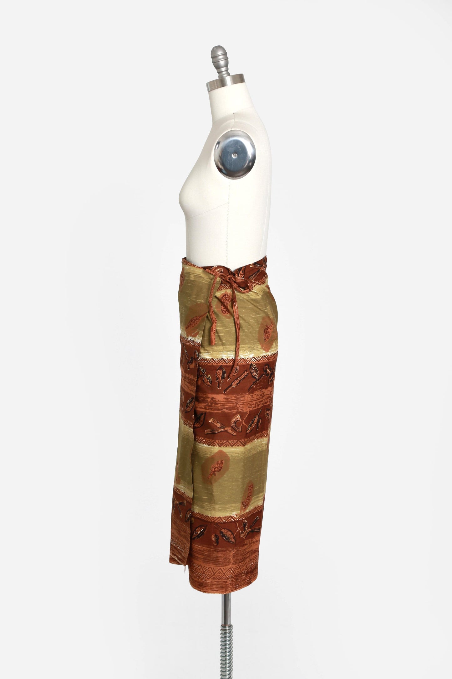 Vintage 50s Duke Kahanamuku Hawaiian cotton sarong wrap skirt | 1950s ie faitaga wrap skirt
