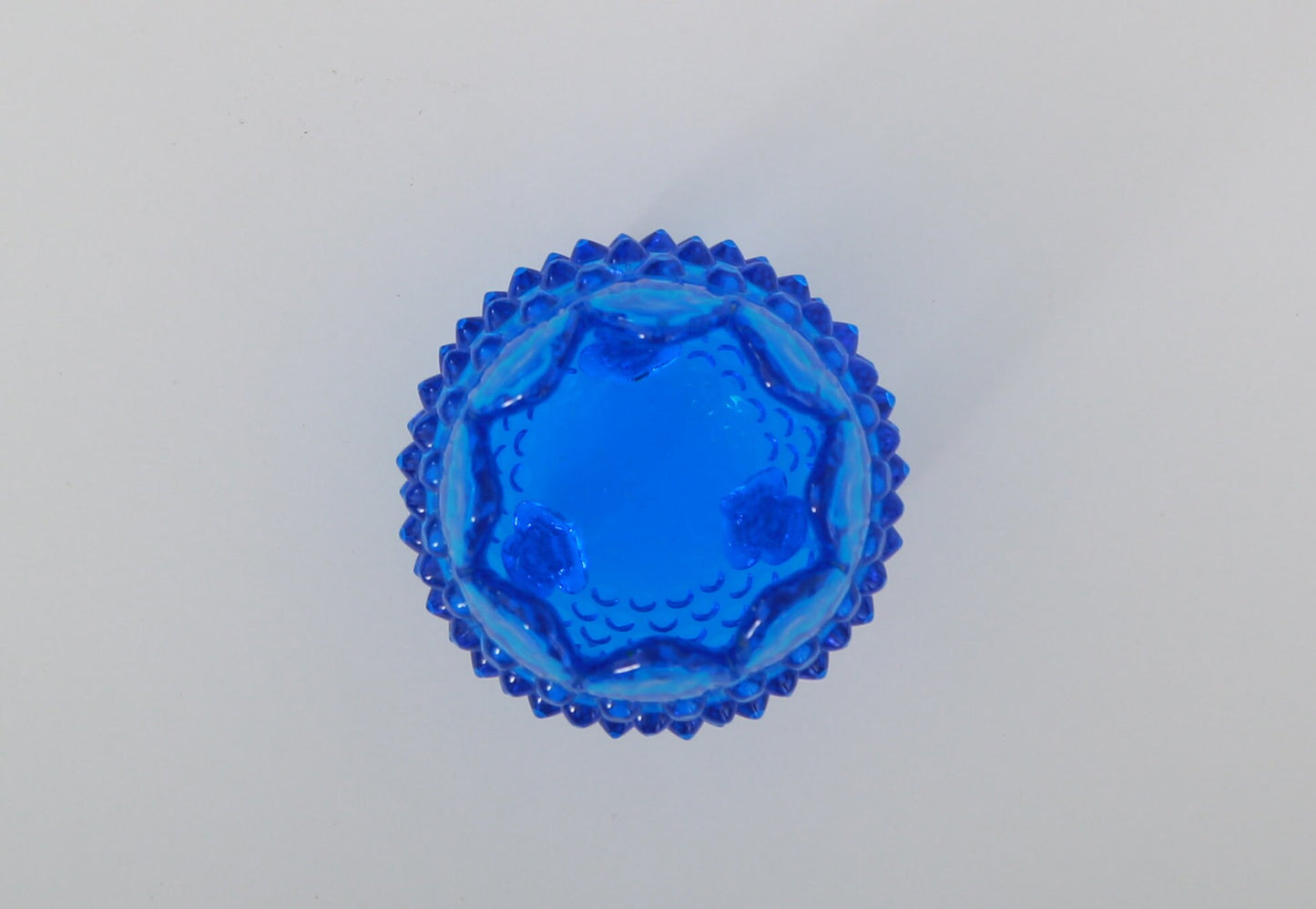 Vintage Fenton glass blue Colonial Hobnail Egg