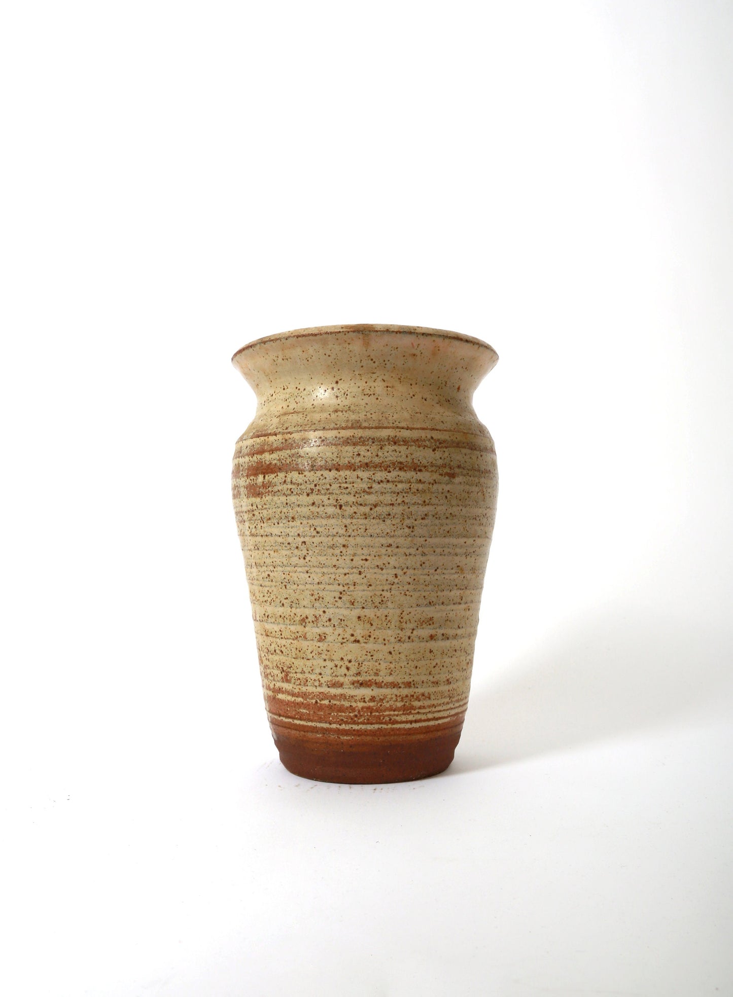 Vintage hand thrown stoneware vase