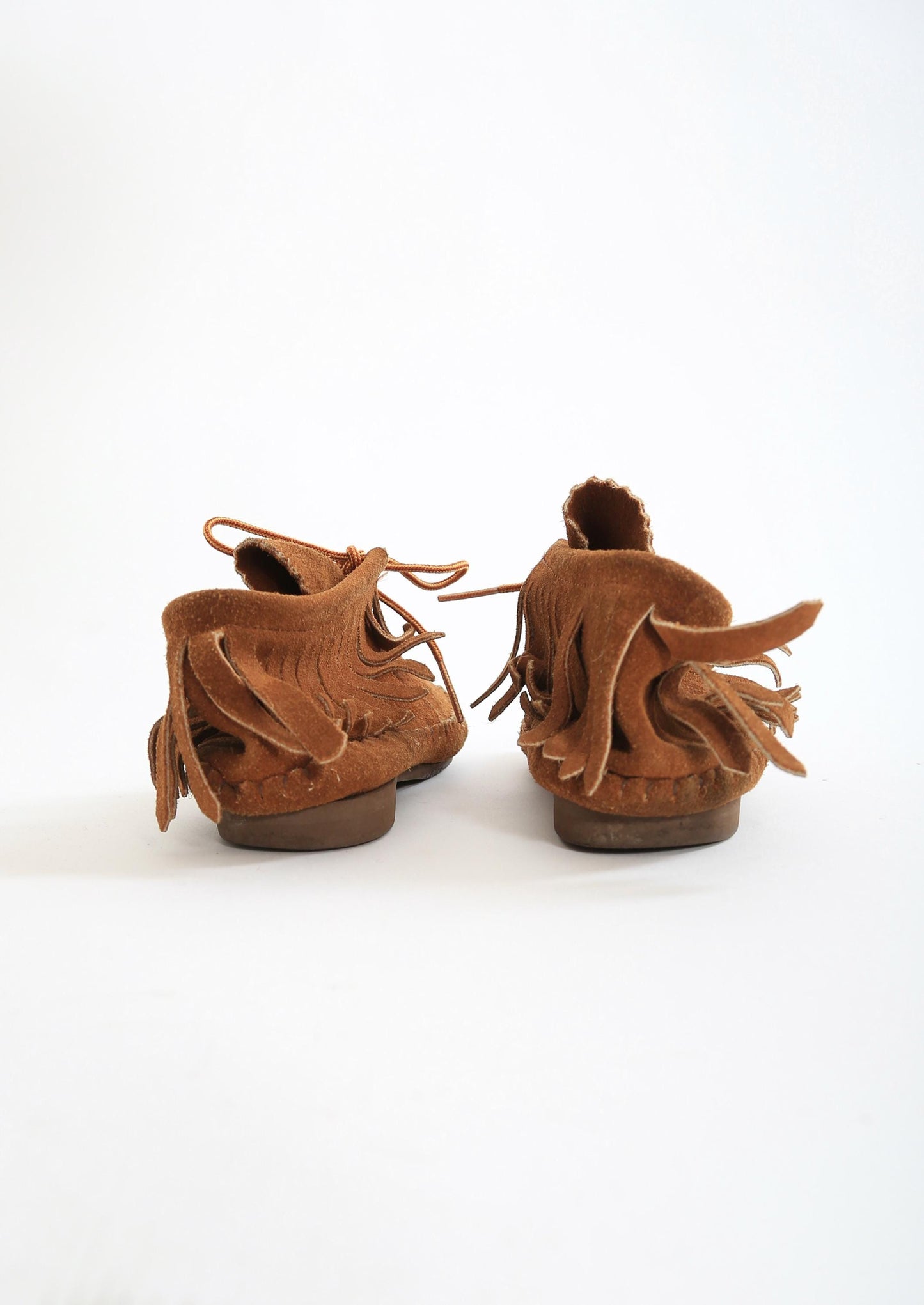 Vintage 70s Taos brown leather moccasins women's size 7