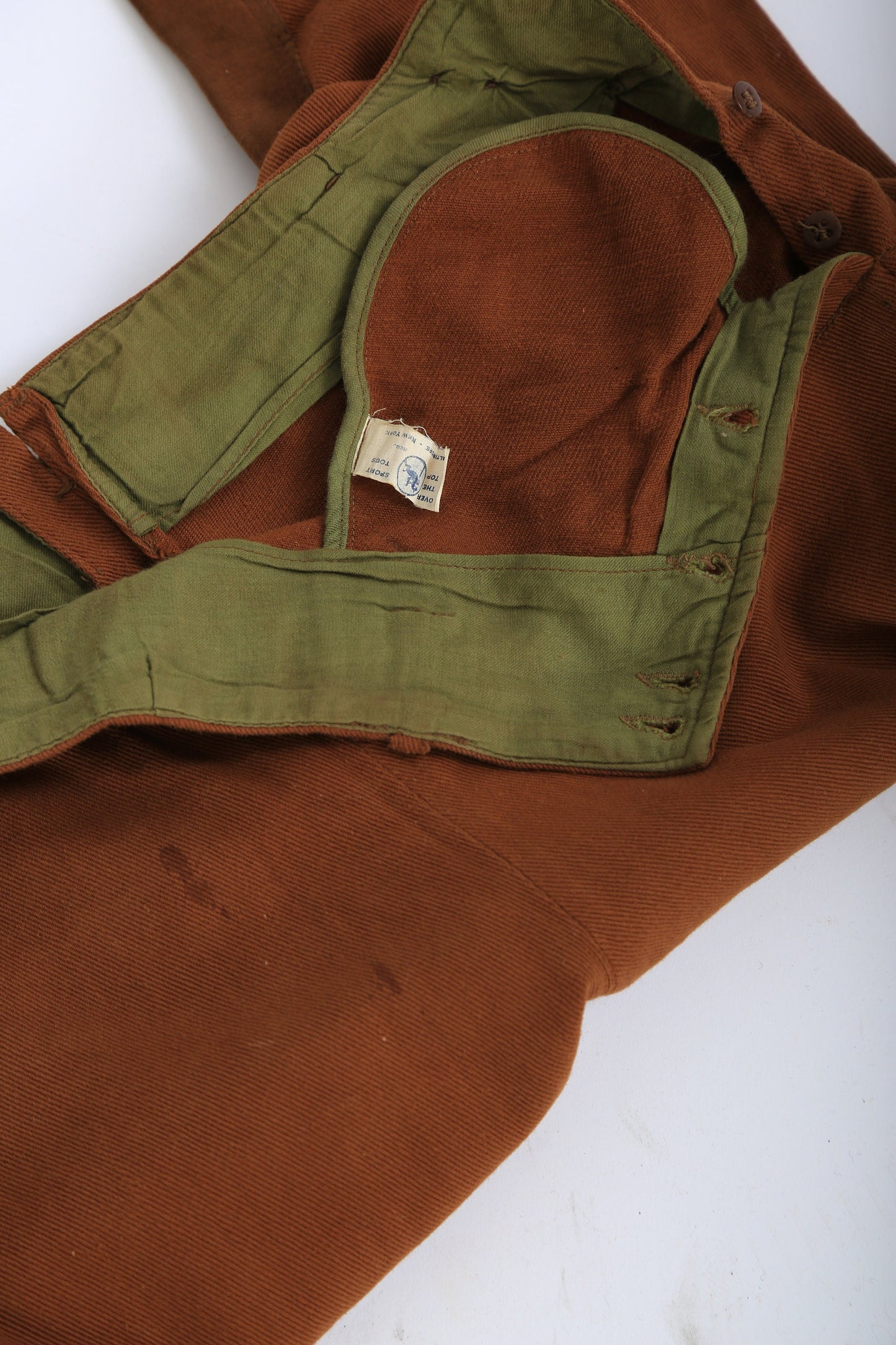 Vintage 40s brown riding Equestrian hunter Breeches Pants