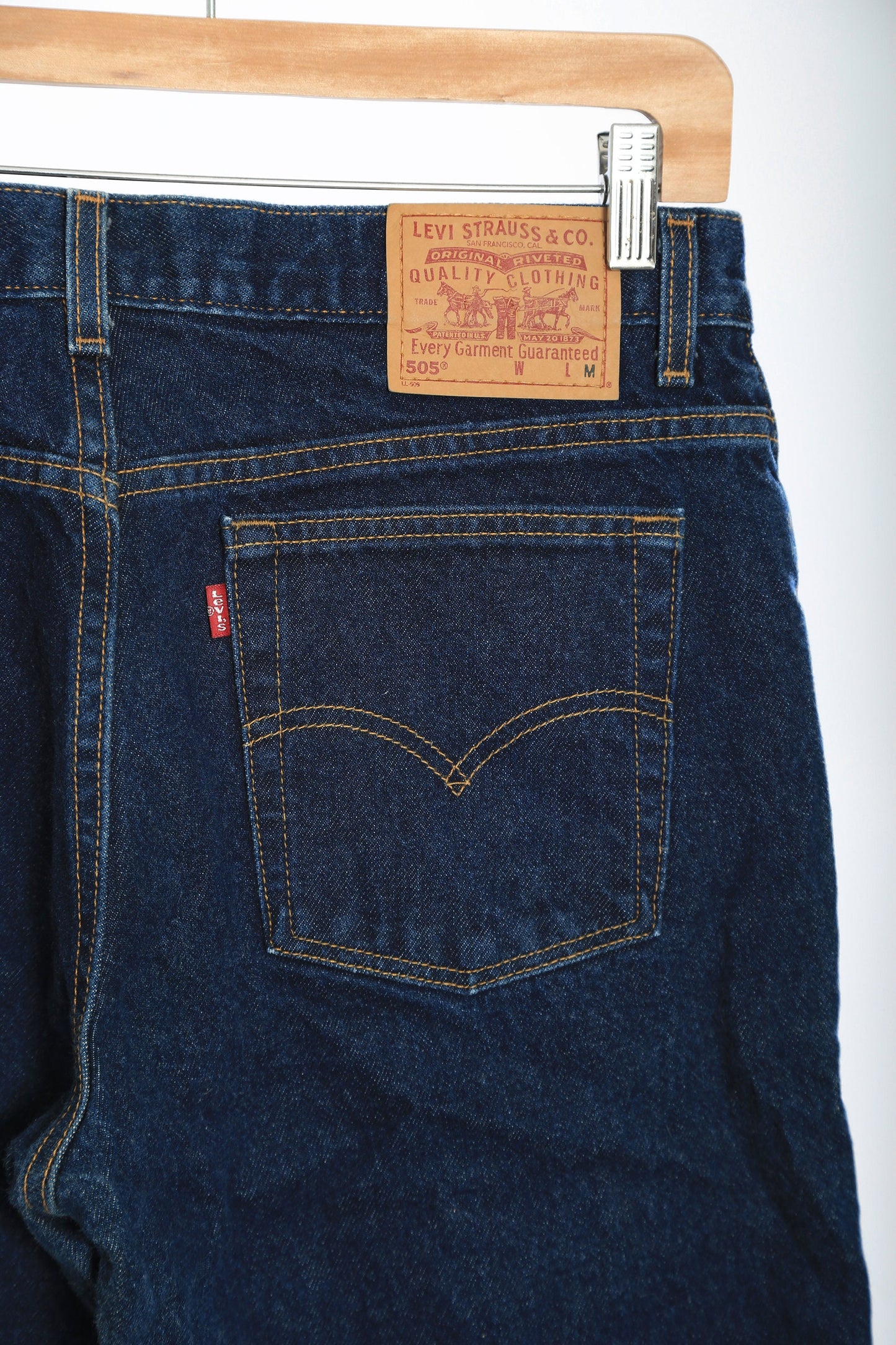 Vintage 505 dark wash boyfriend Levis Miss 14