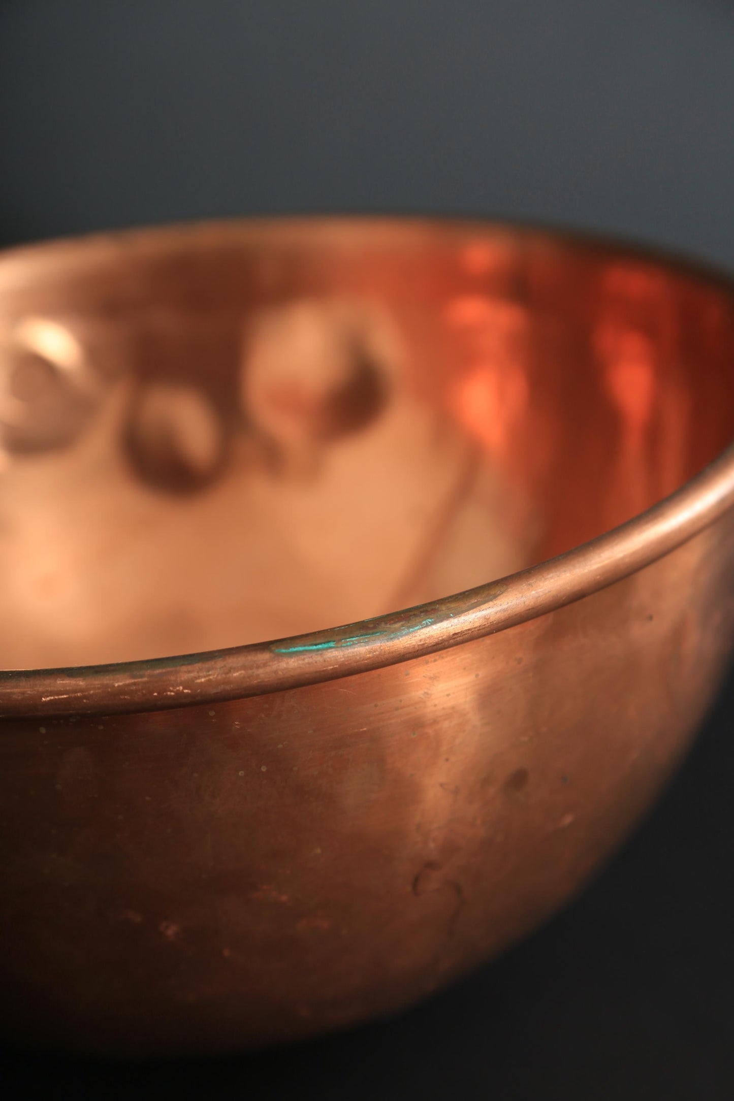 Vintage solid copper Chocolate bowl | DIVERTIMENTI OF LONDONS Copper mixing bowl