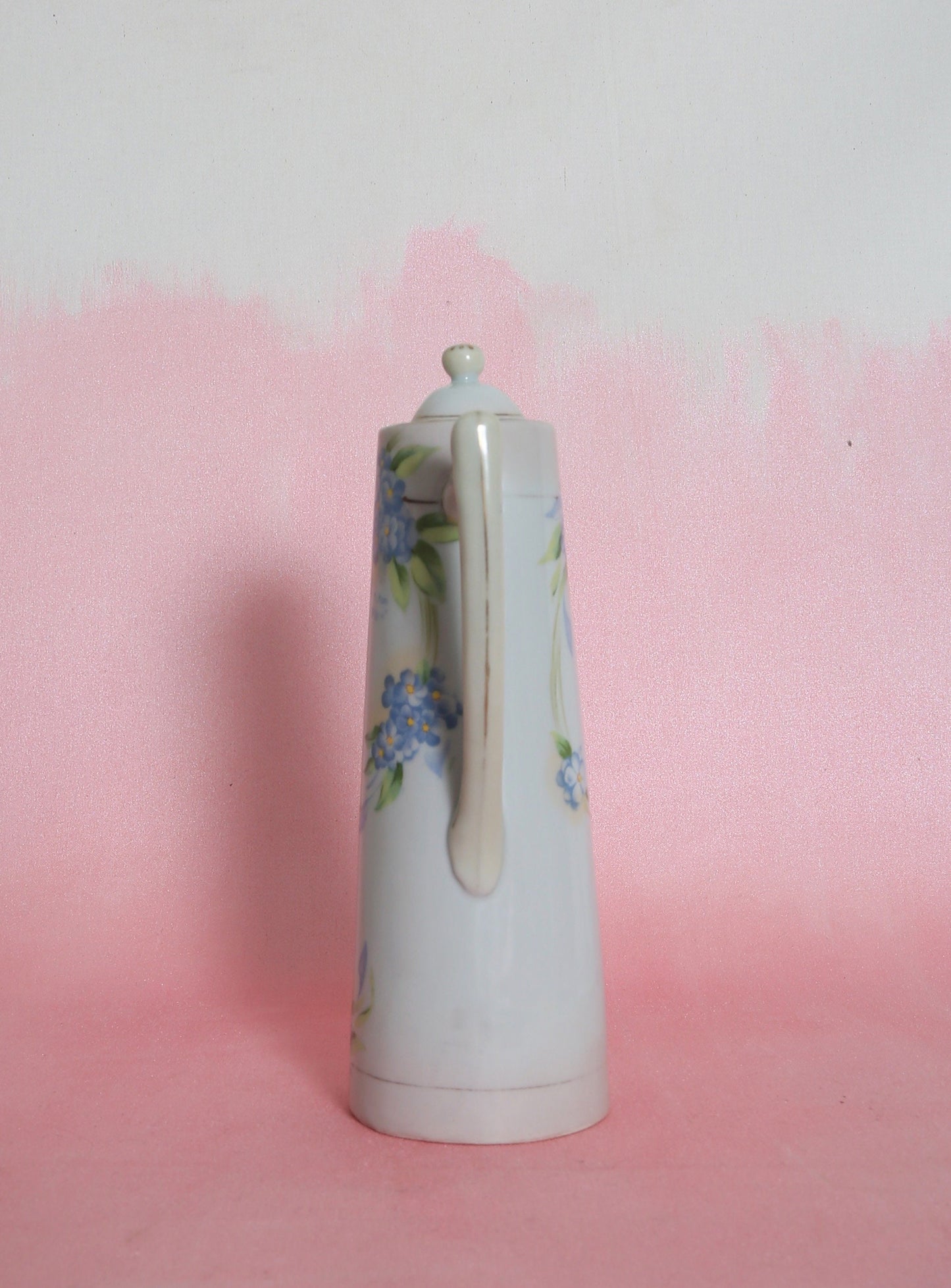 Vintage Nippon studio hand painted chocolate pot | Nippon floral painted tea coffee pot pitcher