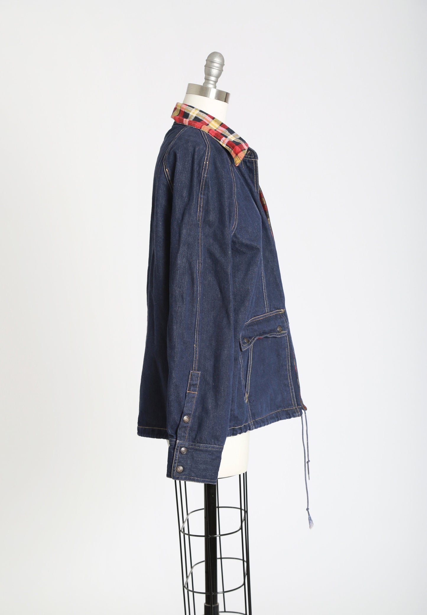 Indigo denim chore jacket | Vintage 70s jean jacket