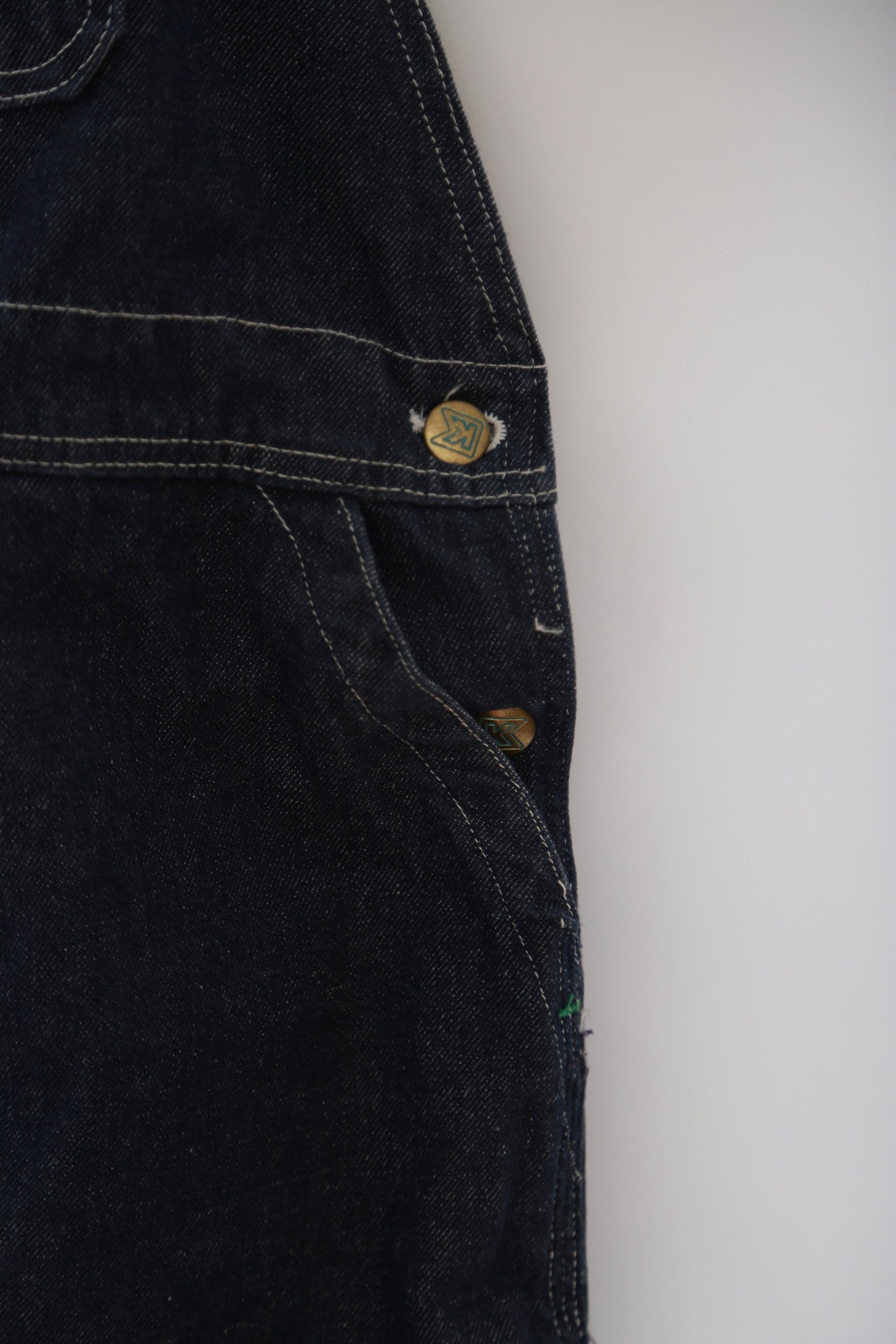 Vintage 70s Rugged K Kmart deadstock bib overalls 36x32