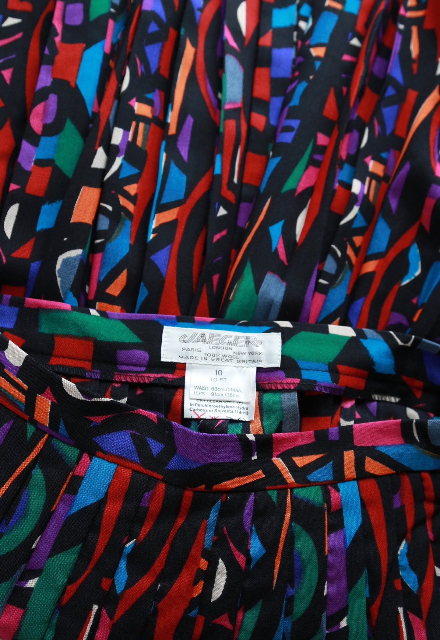 Vintage 1970s JAEGER 2pc skirt set suit